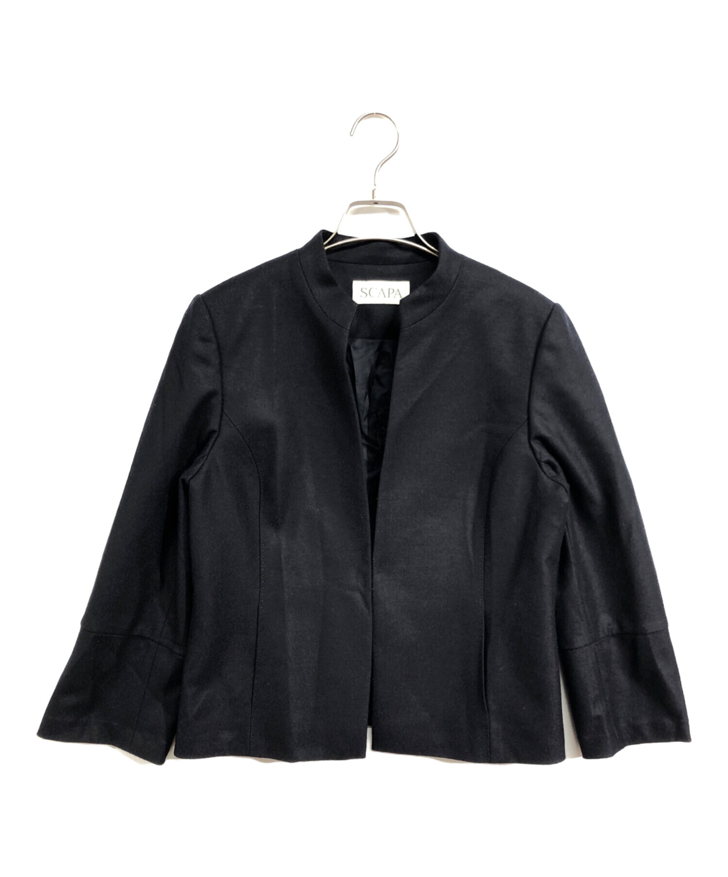 ツーピース スキャパ 40 式 セレモニー レディース スキャパツーピース黒