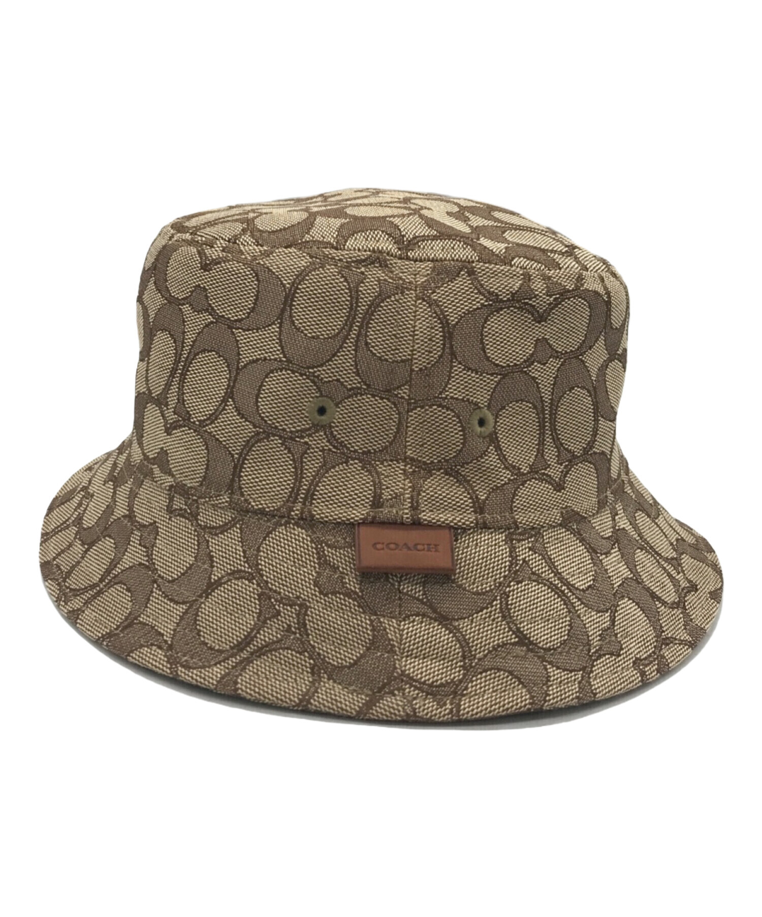 中古・古着通販】COACH (コーチ) シグネチャーハット ベージュ サイズ