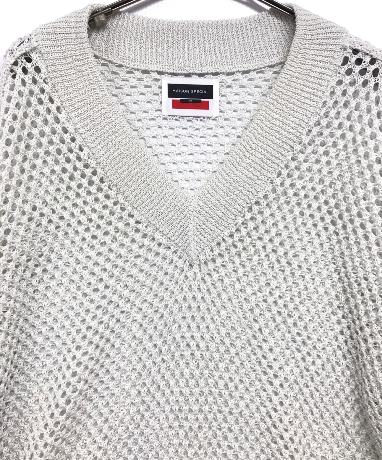 中古・古着通販】MAISON SPECIAL (メゾンスペシャル) Vネックニット 