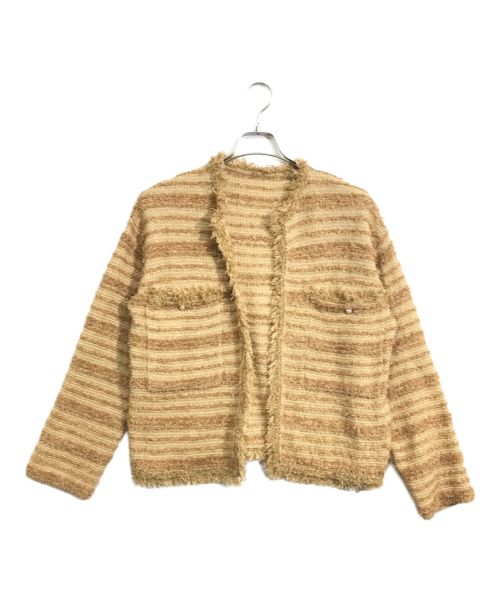 中古・古着通販】SOEJU (ソージュ) ツイードライクニットジャケット