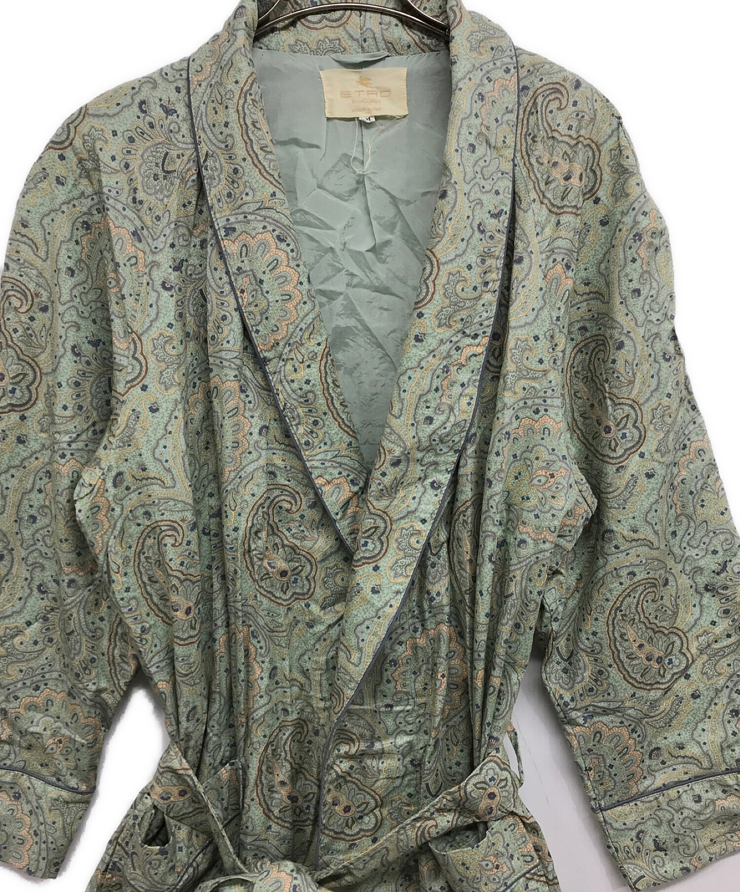 中古・古着通販】ETRO (エトロ) ガウンカーディガン 黄緑 サイズ:M