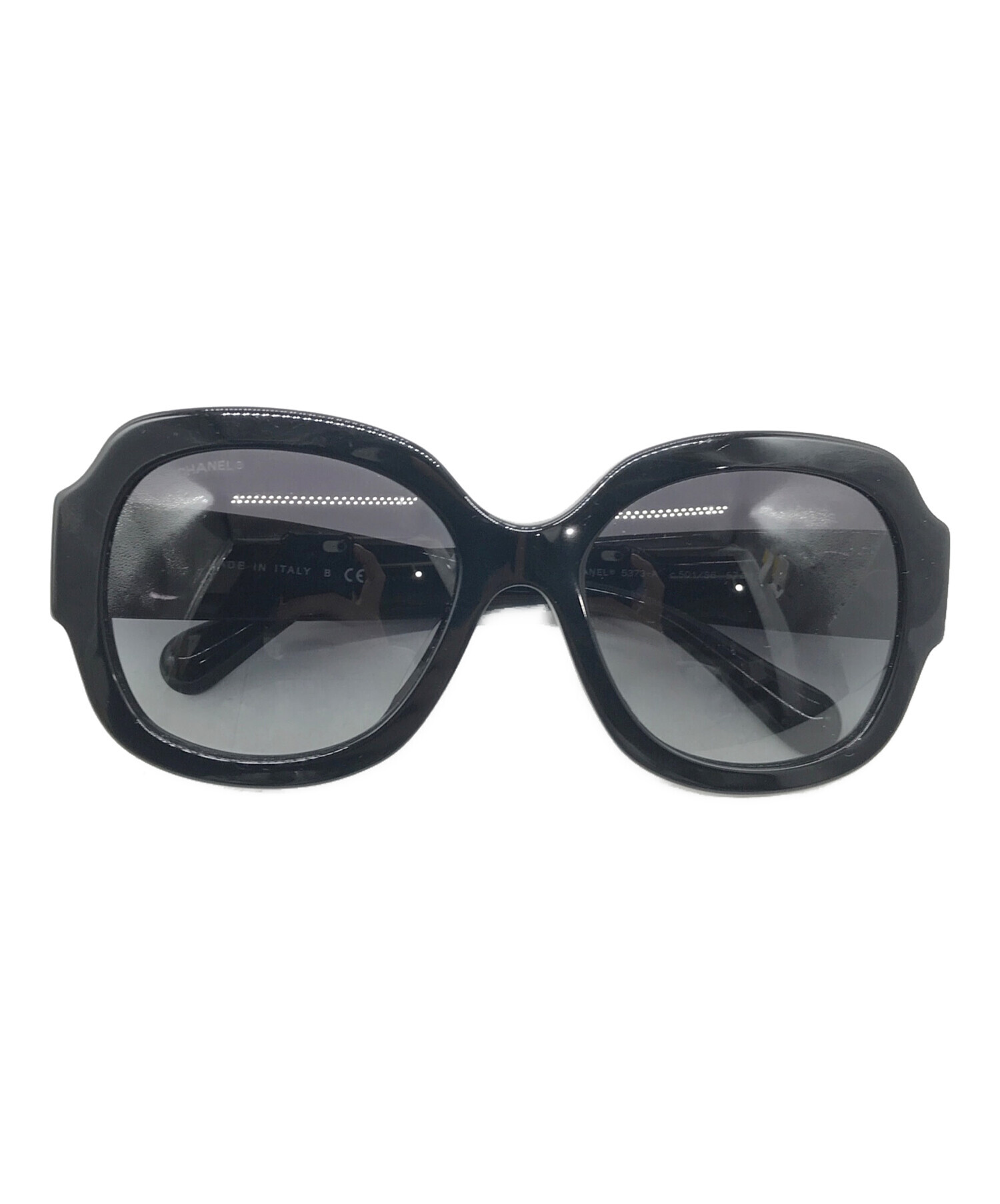 シャネル ココマーク サングラス 5373‐A ブラック 57□19【中古】 