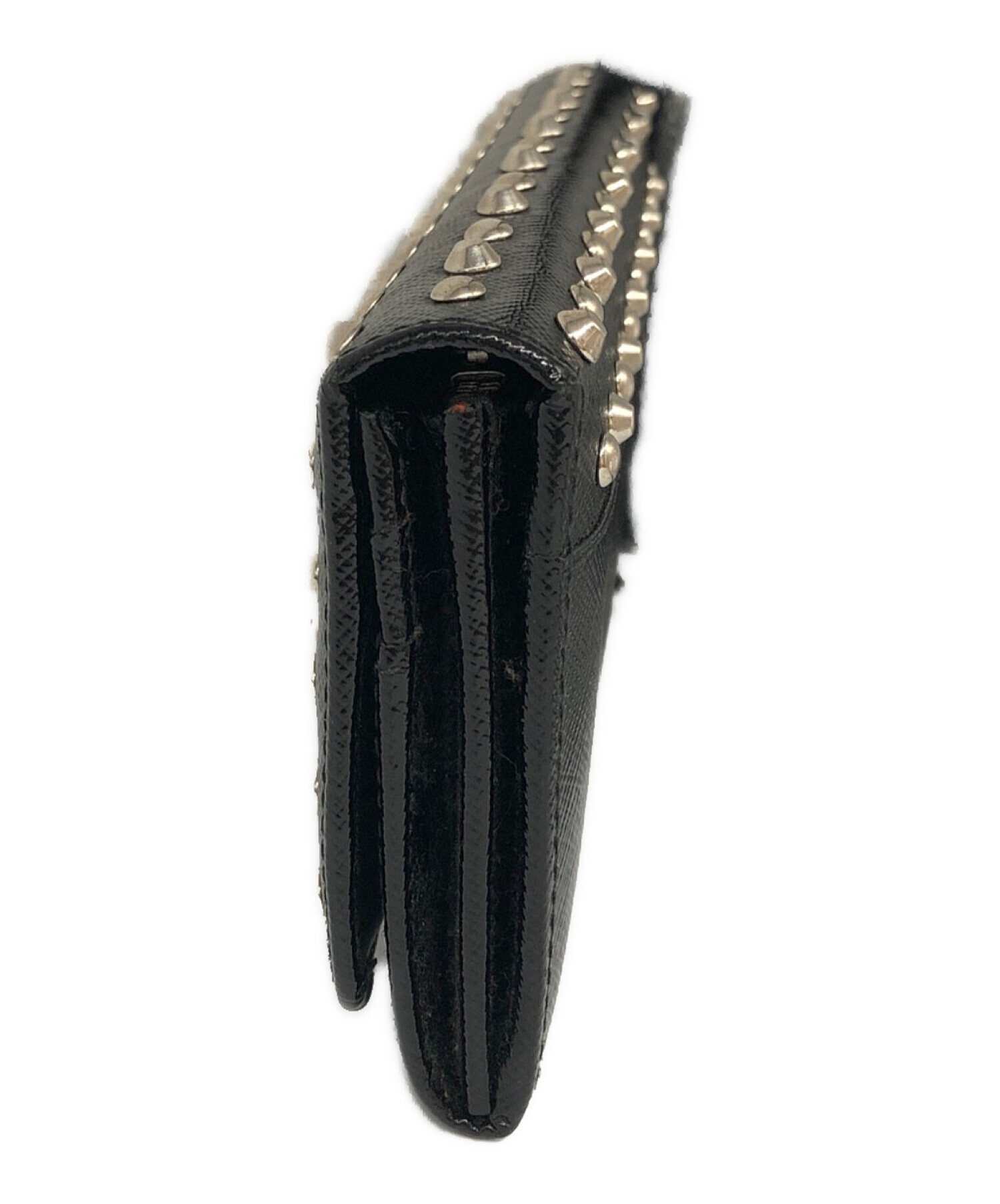 PRADA長財布　ブラック　スタッズ付 楽天市場】prada プラダ スタッズ 長財布の通販