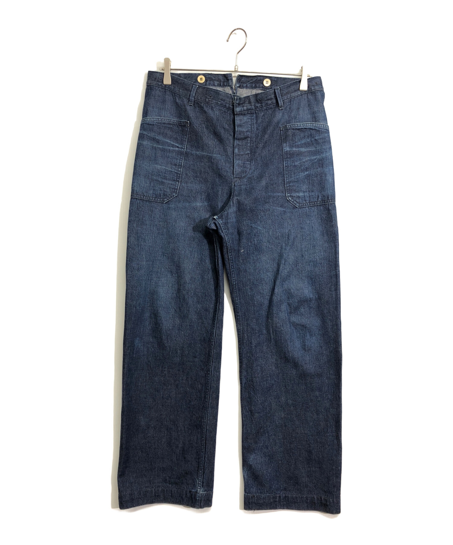 ウエアハウス　ベイカーパンツ　サイズ34 中古・古着通販】WAREHOUSE (ウエアハウス) デニムベイカーパンツ