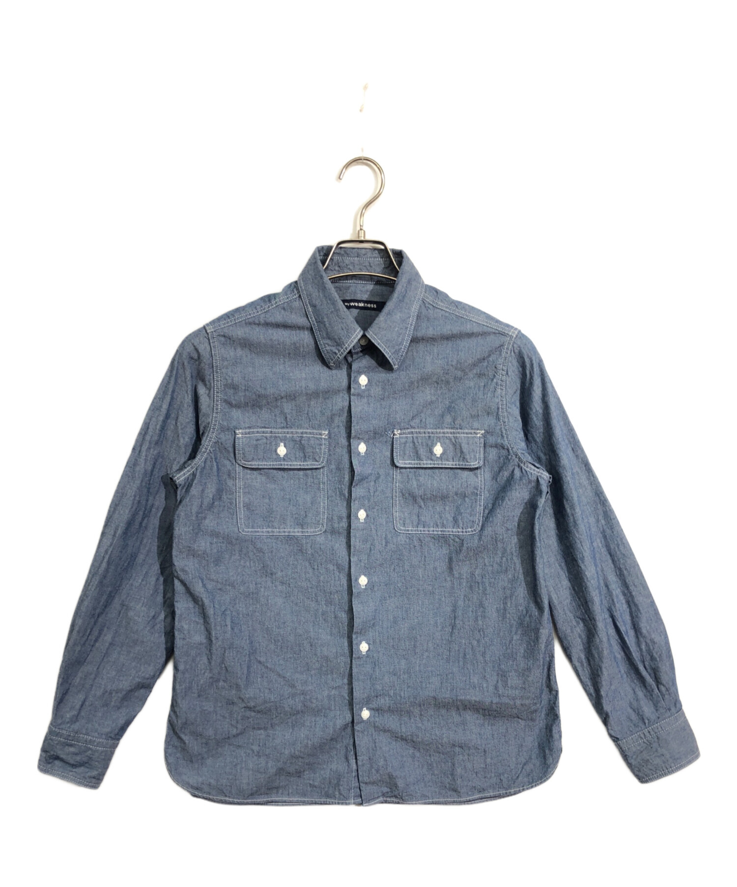 【美品】MY WEAKNESS SHAM SHIRT シャンブレーシャツ Sham Shirt