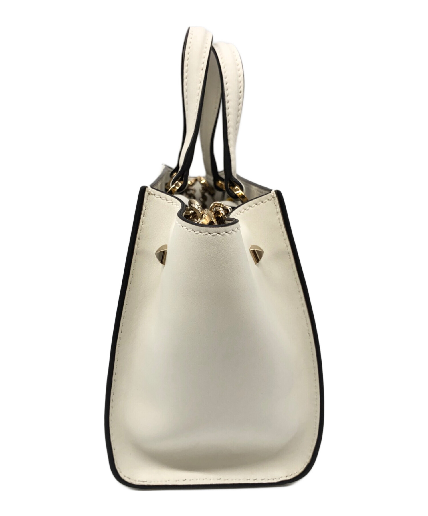 中古・古着通販】JIMMY CHOO (ジミーチュウ) ホワイトレザーバレンヌ