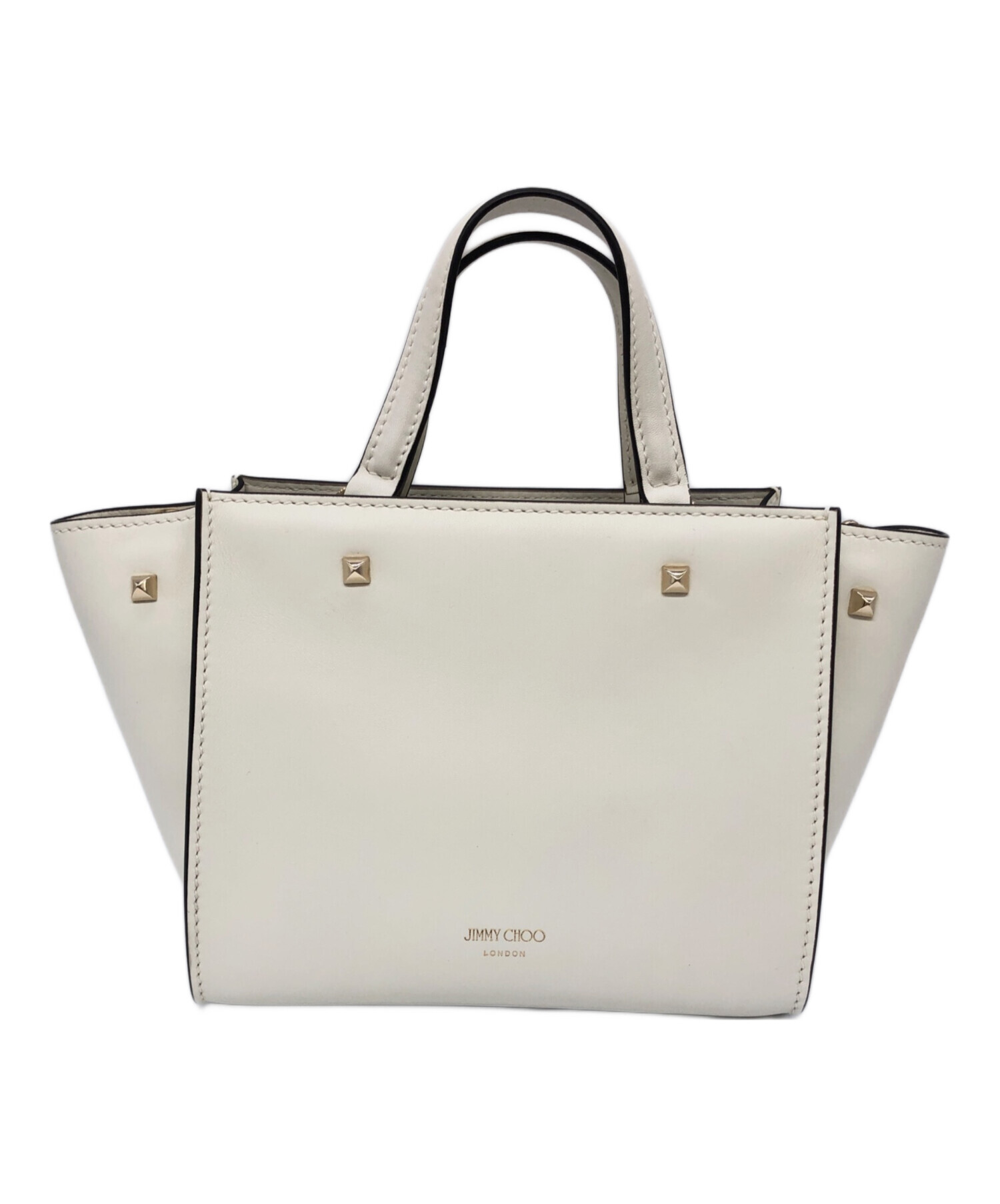 中古・古着通販】JIMMY CHOO (ジミーチュウ) ホワイトレザーバレンヌ 