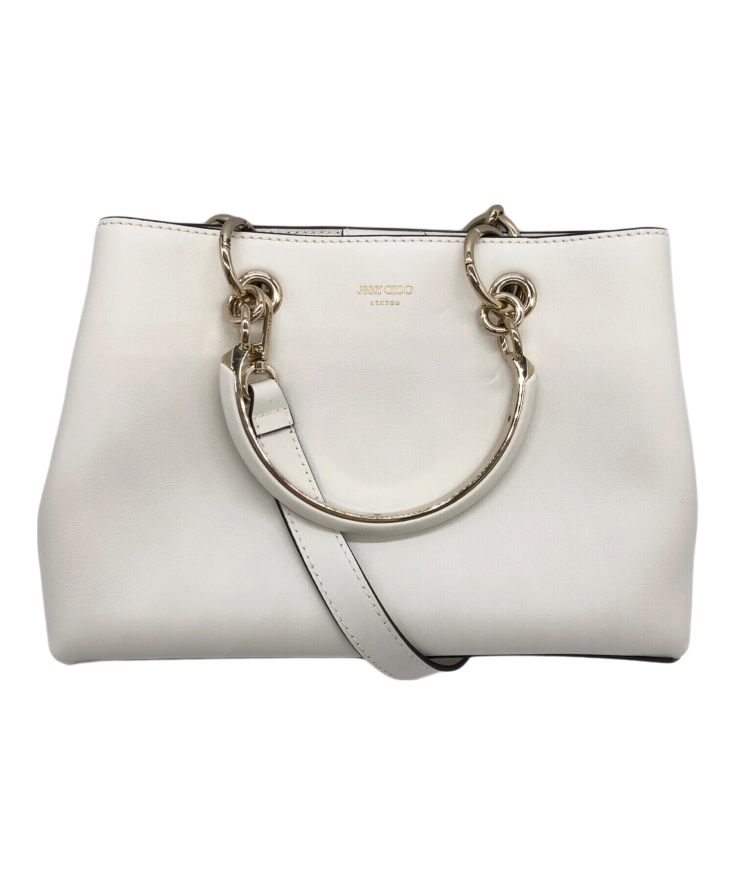 中古・古着通販】JIMMY CHOO (ジミーチュウ) ボンボンスモールトート 
