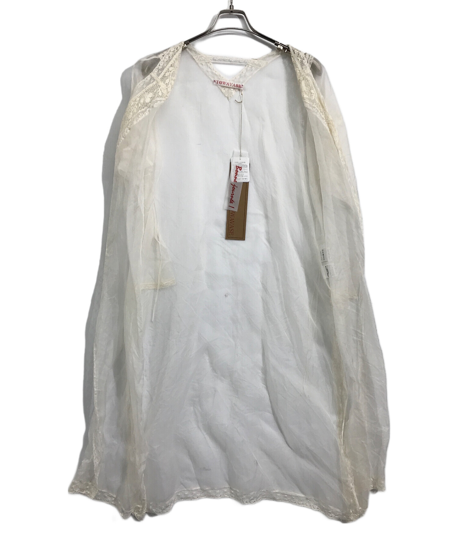 トワヴァーズ TOWAVASE *Jon Leavers カシュクールブラウス*羽織薄手綿絹0622 towavase トワヴァーズ jon leavers シルク ローブモナリザヒョウ柄