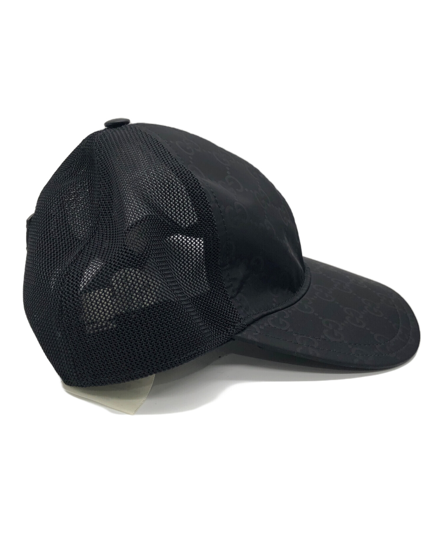 中古・古着通販】GUCCI (グッチ) GGロゴメッシュキャップ ブラック