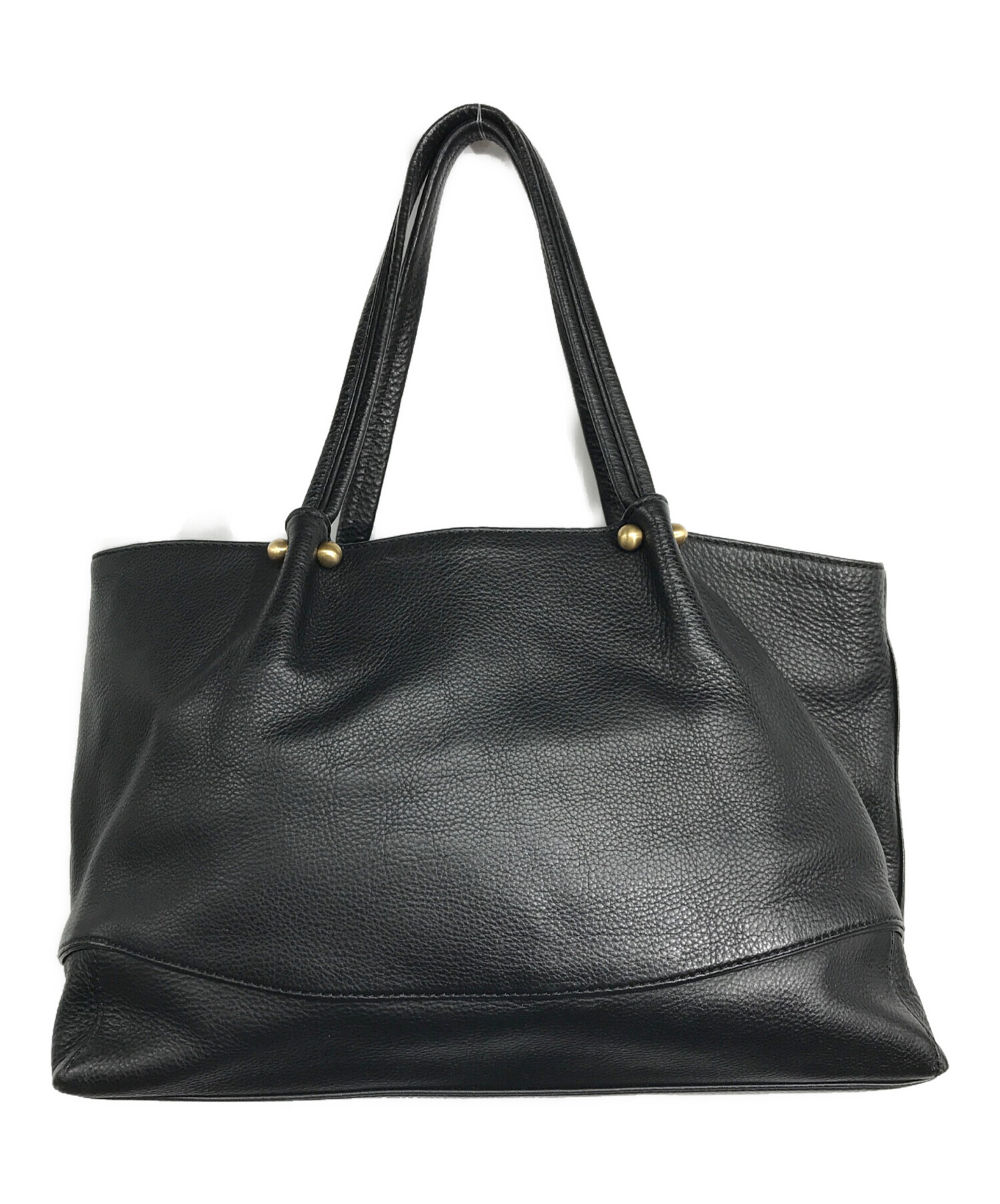 中古・古着通販】KITAMURA (キタムラ) レザートートバッグ ブラック