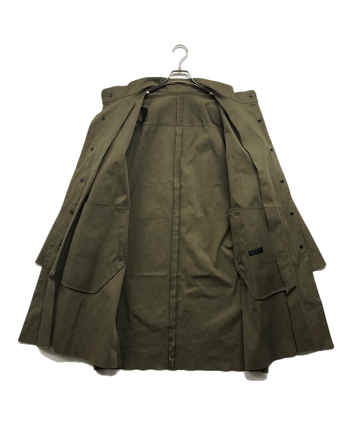 中古・古着通販】COLINA (コリーナ) ステンカラーコート グリーン