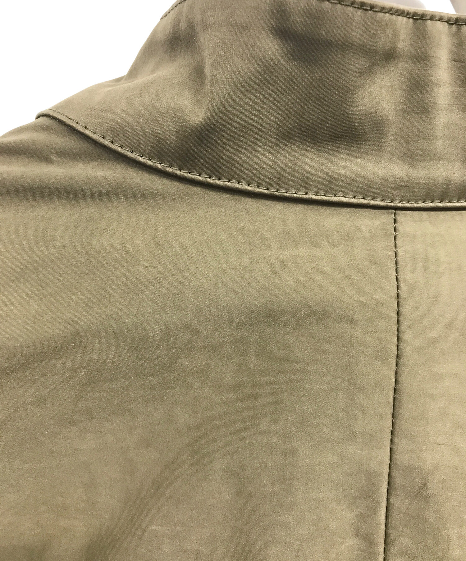 中古・古着通販】COLINA (コリーナ) ステンカラーコート グリーン