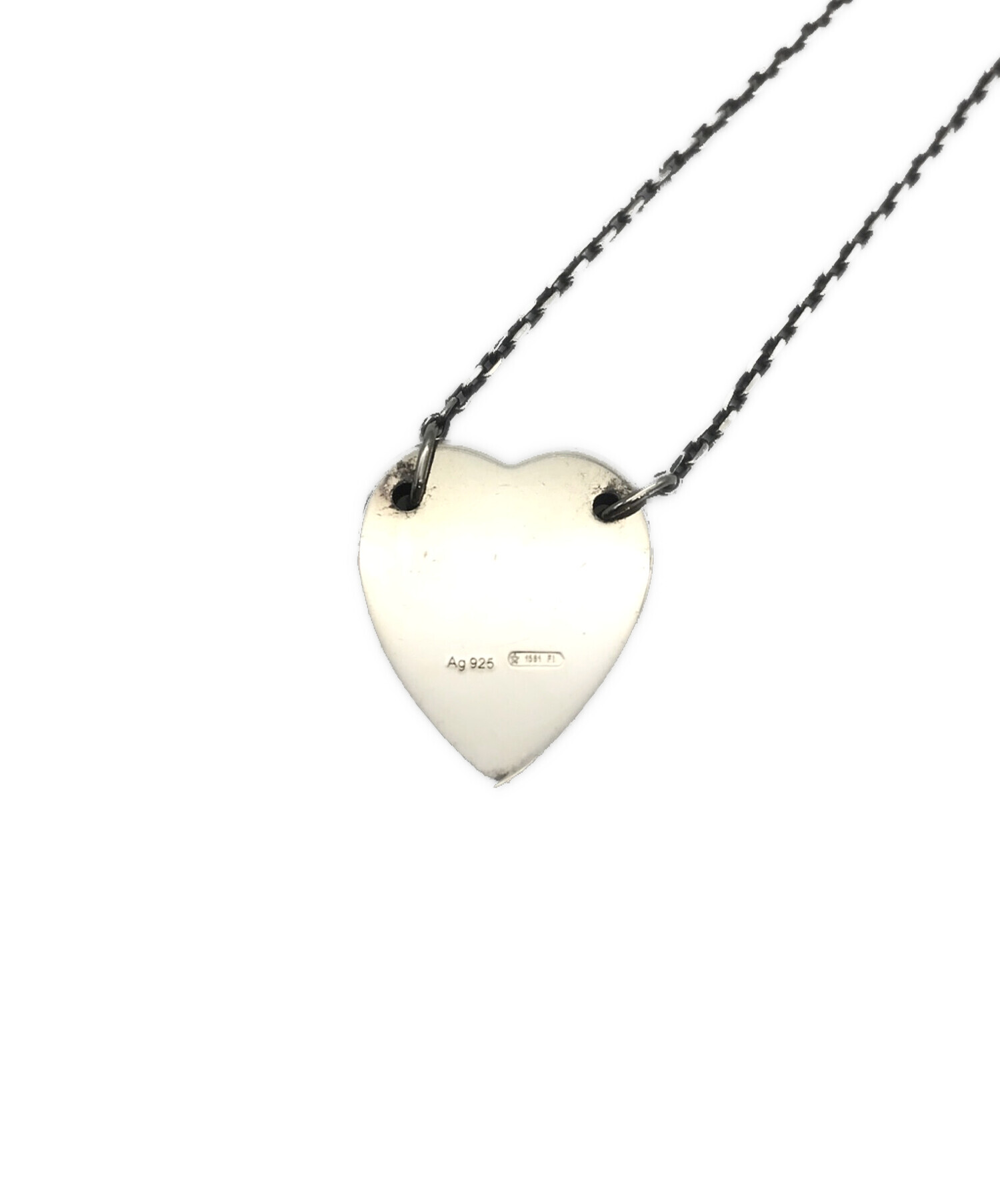 GUCCI ロゴチャーム ネックレス 中古・古着通販】GUCCI (グッチ) ハートチャームネックレス