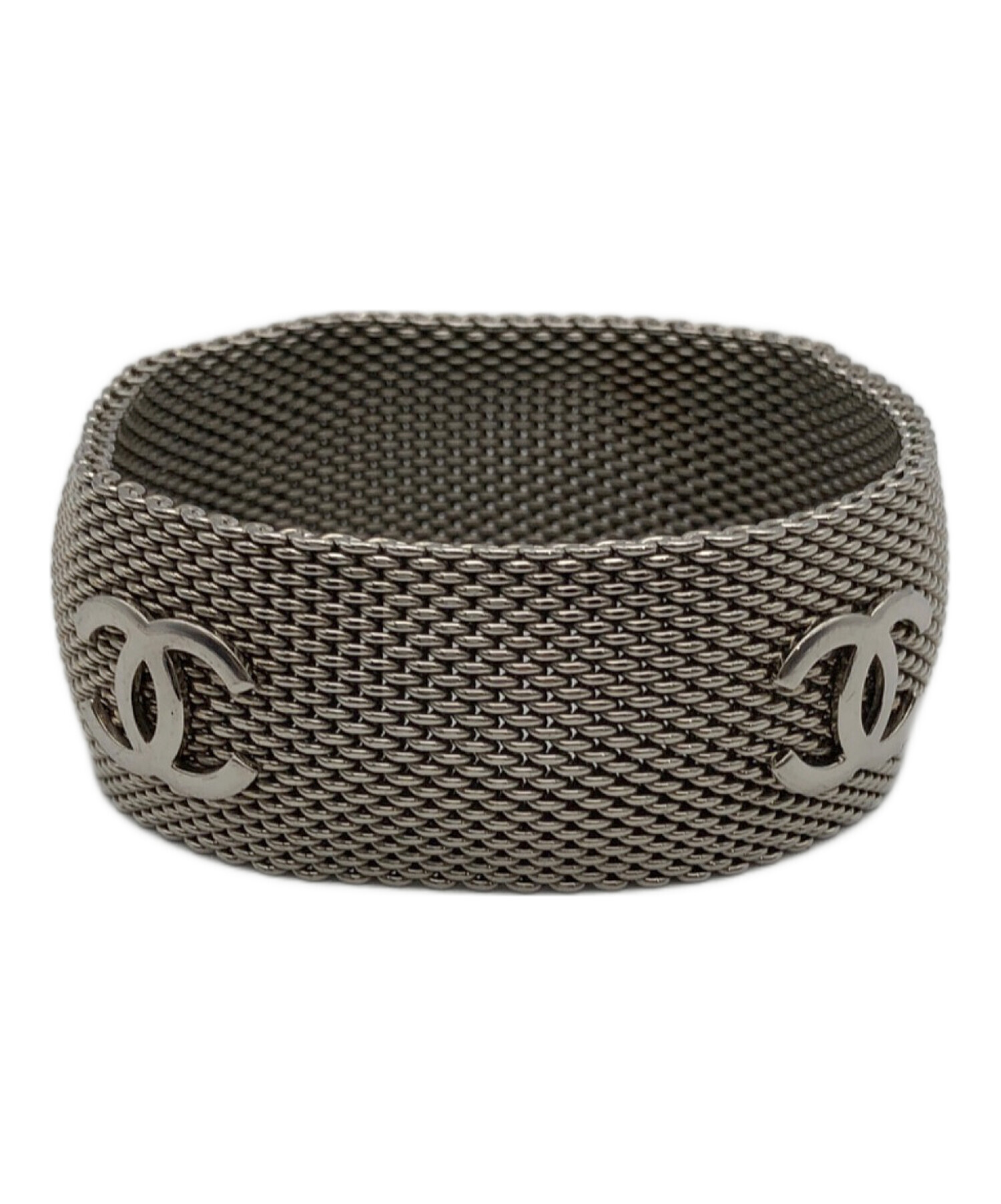 中古・古着通販】CHANEL (シャネル) ココマークシルバーバングル