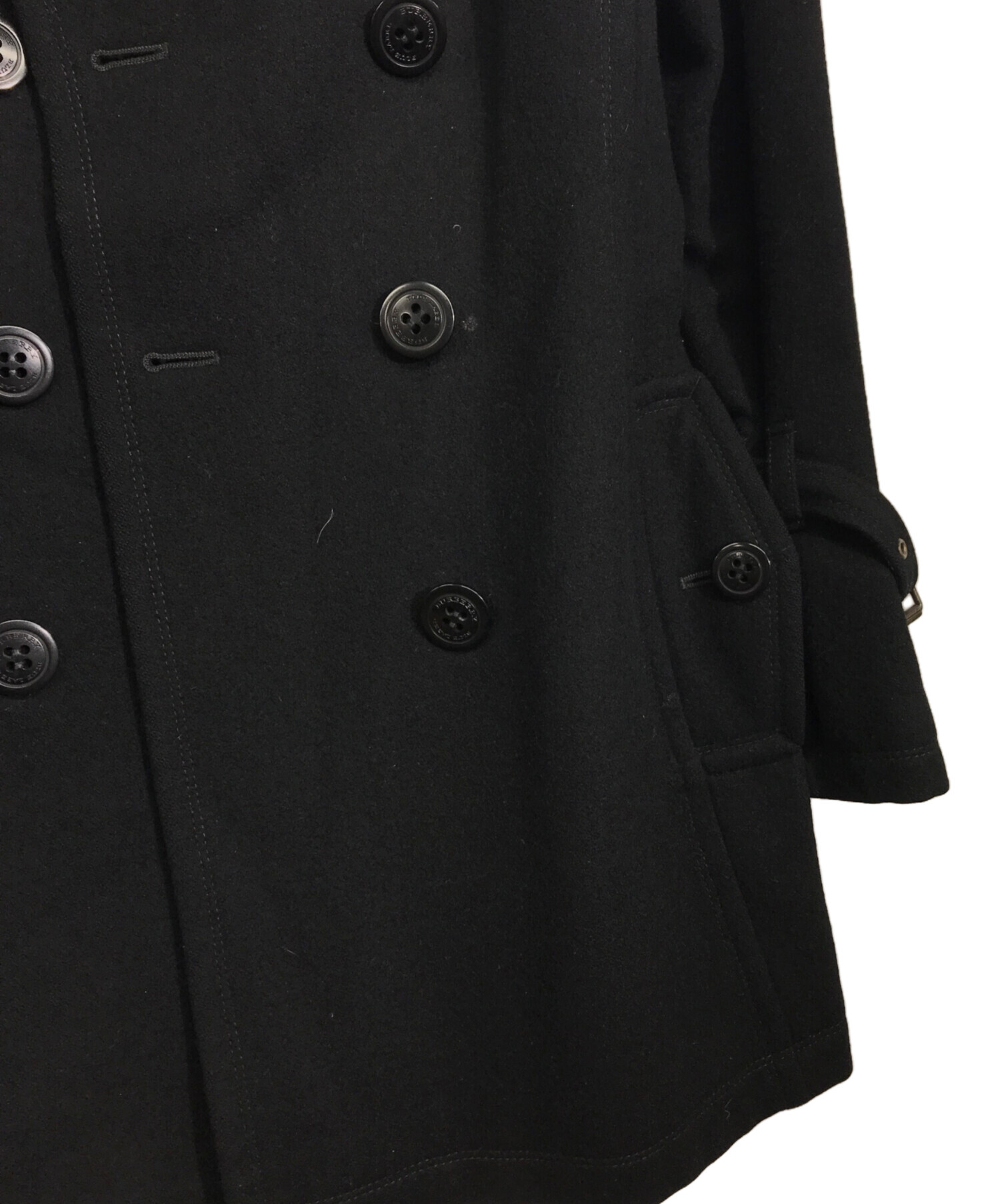 美品　Burberry Blue label ノーカラー　トレンチ　コート　38 バーバリーブルーレーベル BURBERRY BLUE LABEL トレンチコート