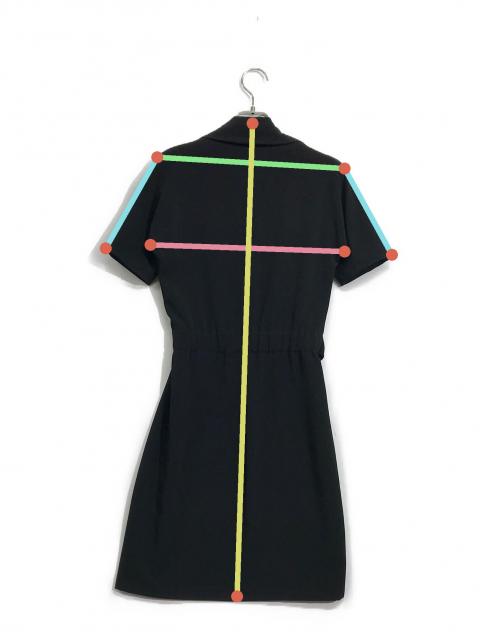 中古・古着通販】GUCCI (グッチ) ベルテッドドレスワンピース ブラック