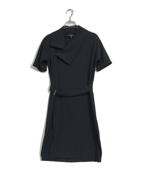 中古・古着通販】GUCCI (グッチ) ベルテッドドレスワンピース ブラック