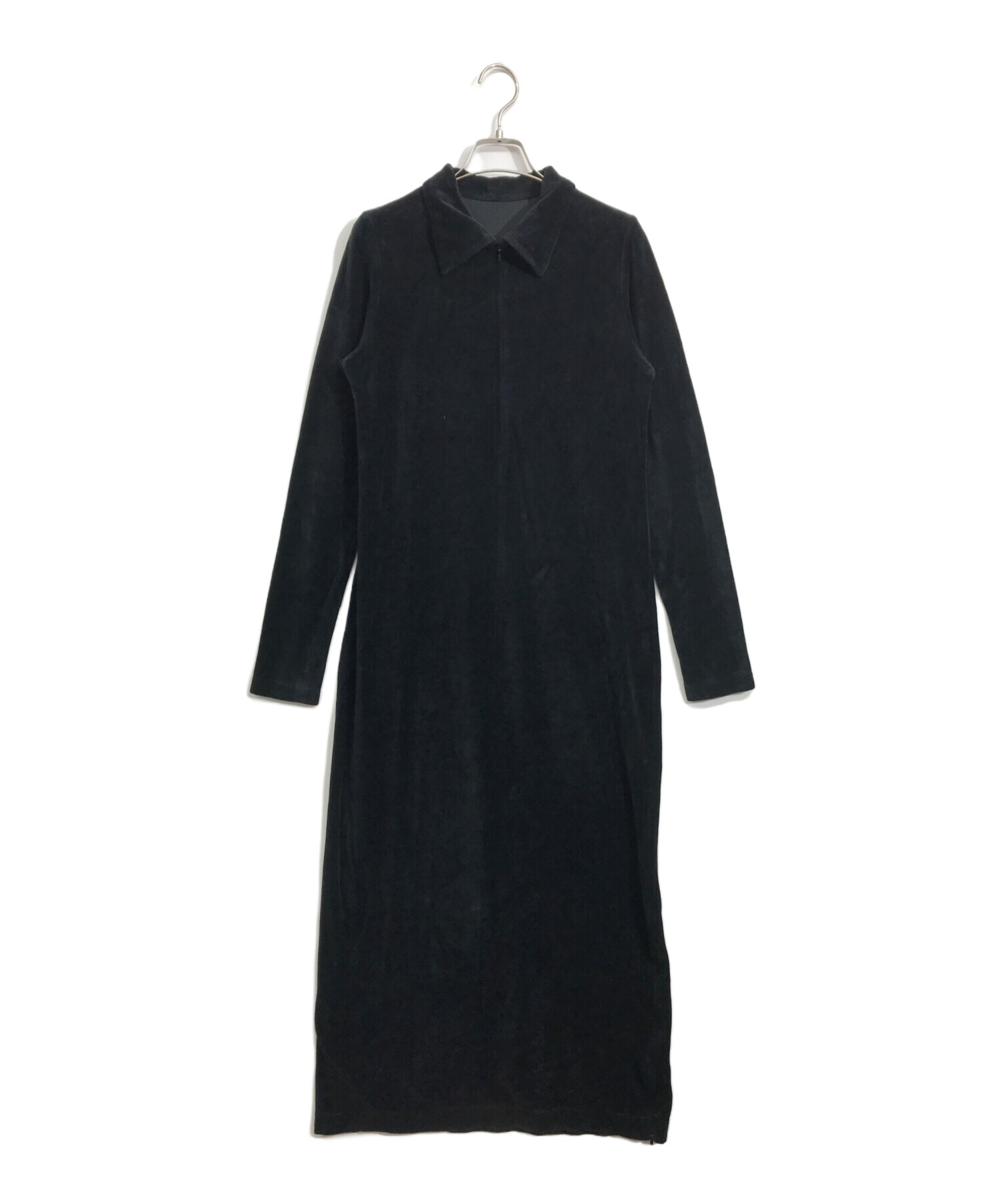 フロントジップベロア BOTANICAL DYED DRESS