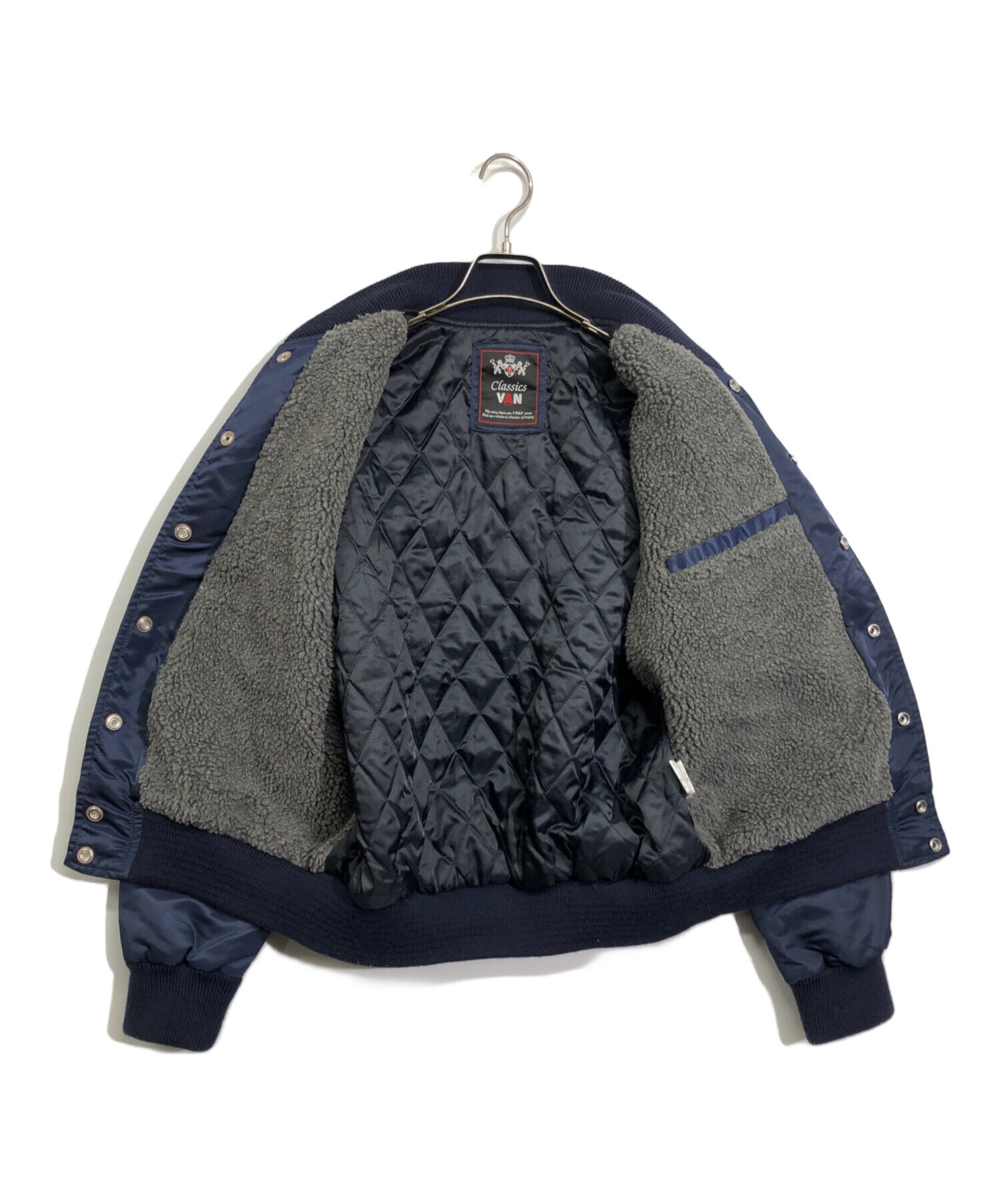 中古・古着通販】VAN (ヴァン) スタジャン ネイビー サイズ:M