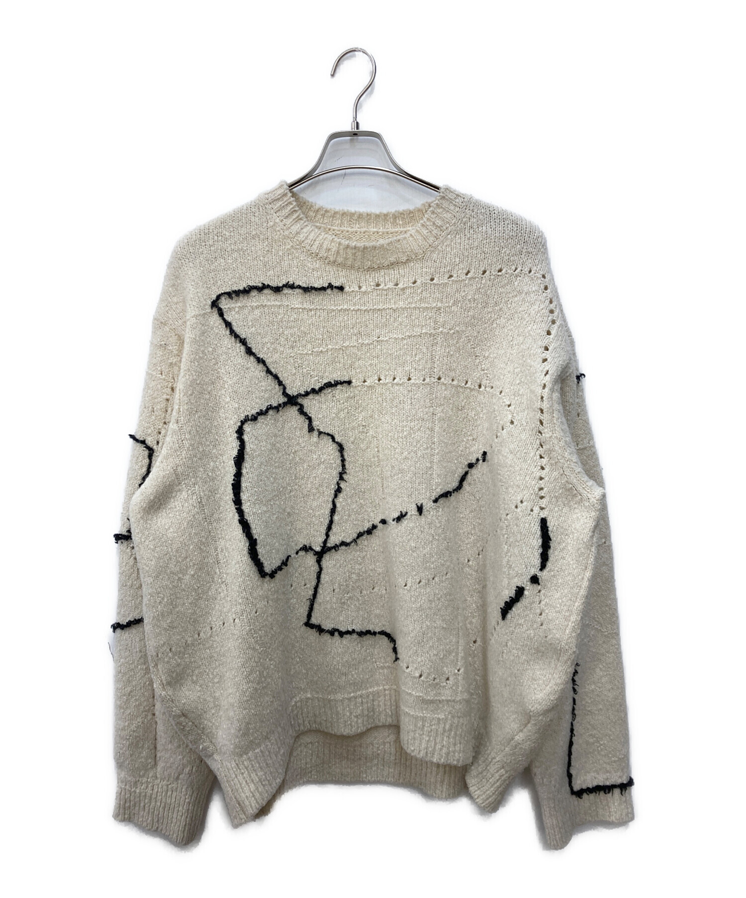 中古・古着通販】YOKE (ヨーク) CONTINUOUS LINE EMBROIDERY SWEATER