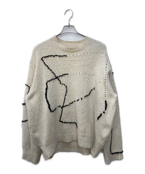 中古・古着通販】YOKE (ヨーク) CONTINUOUS LINE EMBROIDERY SWEATER