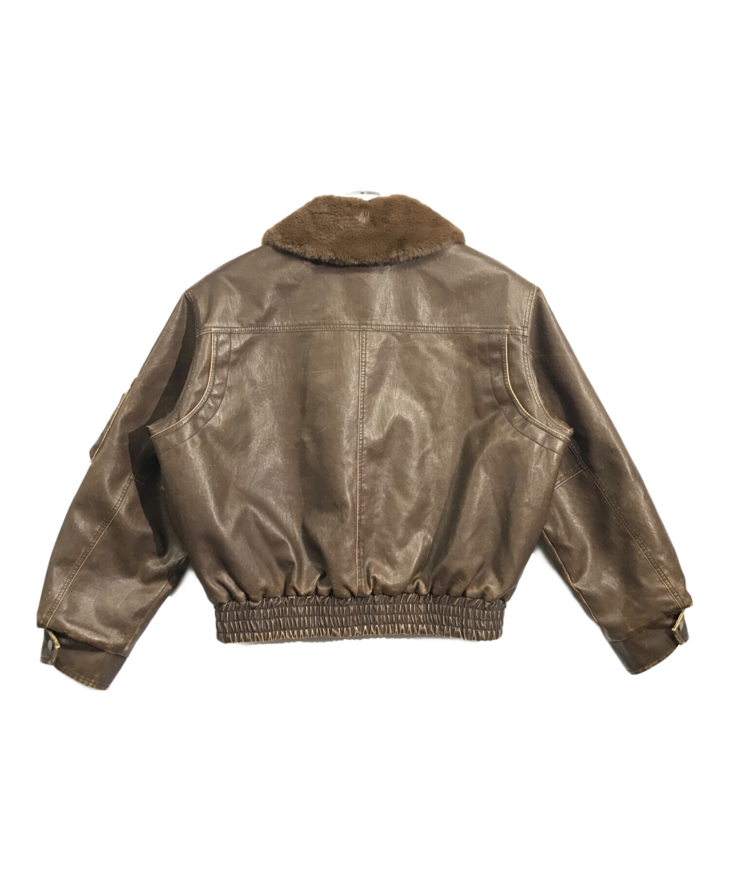 中古・古着通販】SLY (スライ) VINTAGE F／LEATHER S／ブルゾン