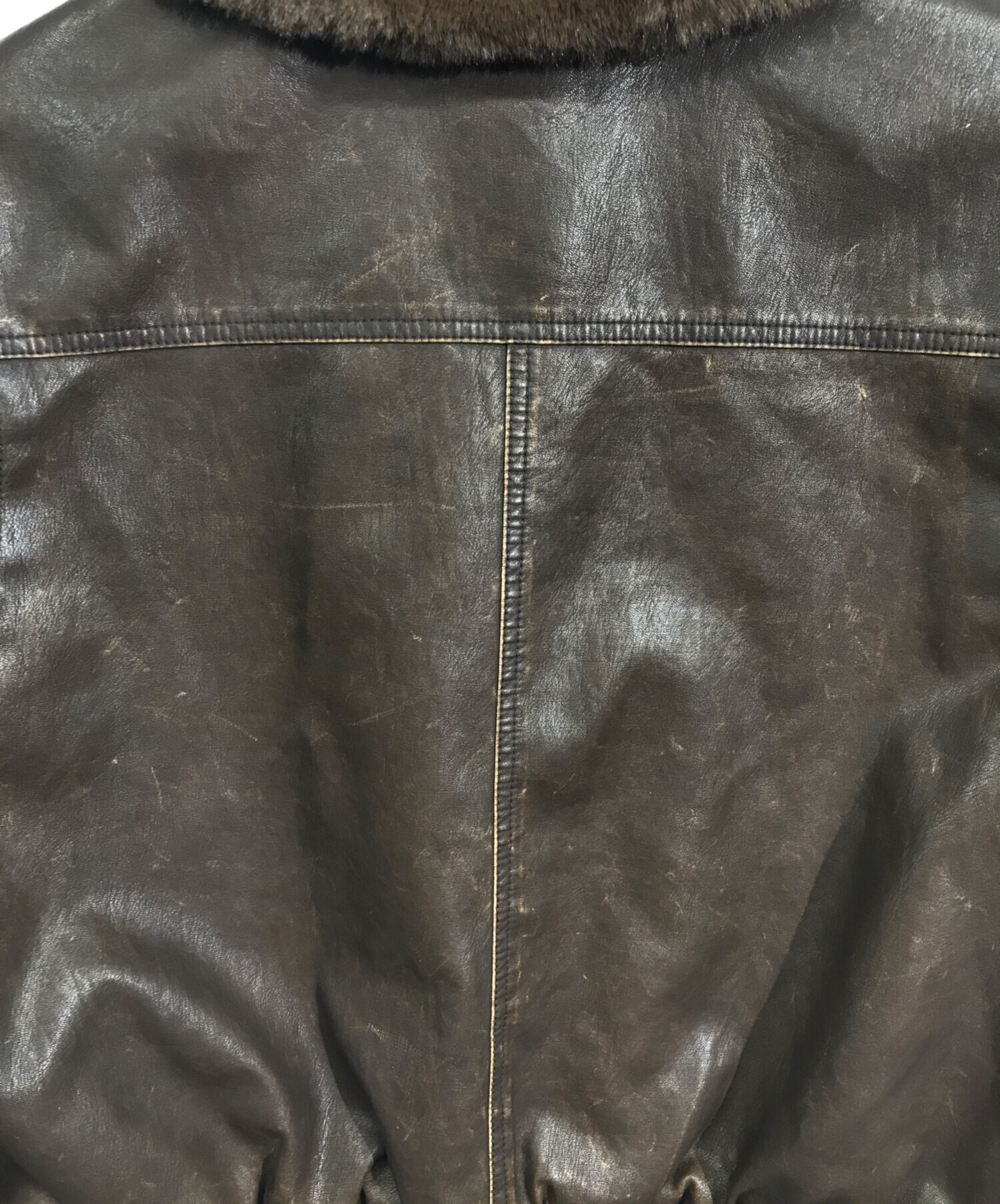 中古・古着通販】SLY (スライ) VINTAGE F／LEATHER S／ブルゾン