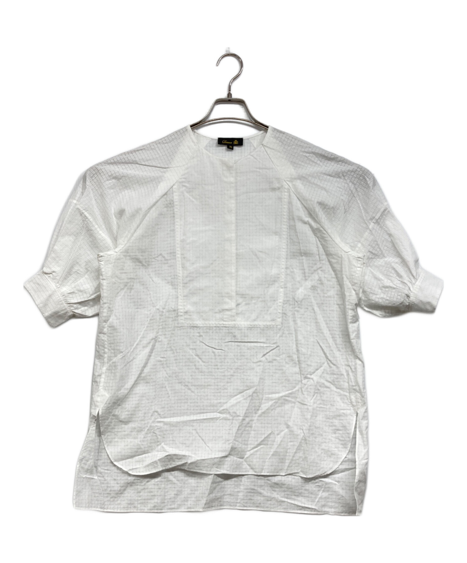 中古・古着通販】Drawer (ドゥロワー) シアーチェックプザムノーカラー