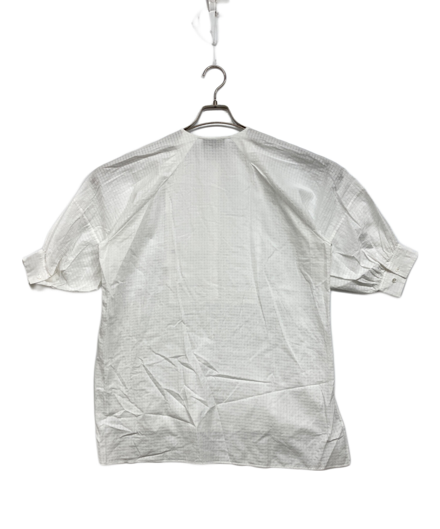 中古・古着通販】Drawer (ドゥロワー) シアーチェックプザムノーカラー