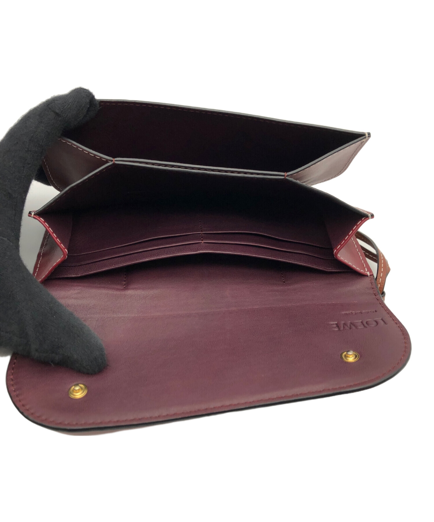 中古・古着通販】LOEWE (ロエベ) カーフレザー ゲート コンチネンタル