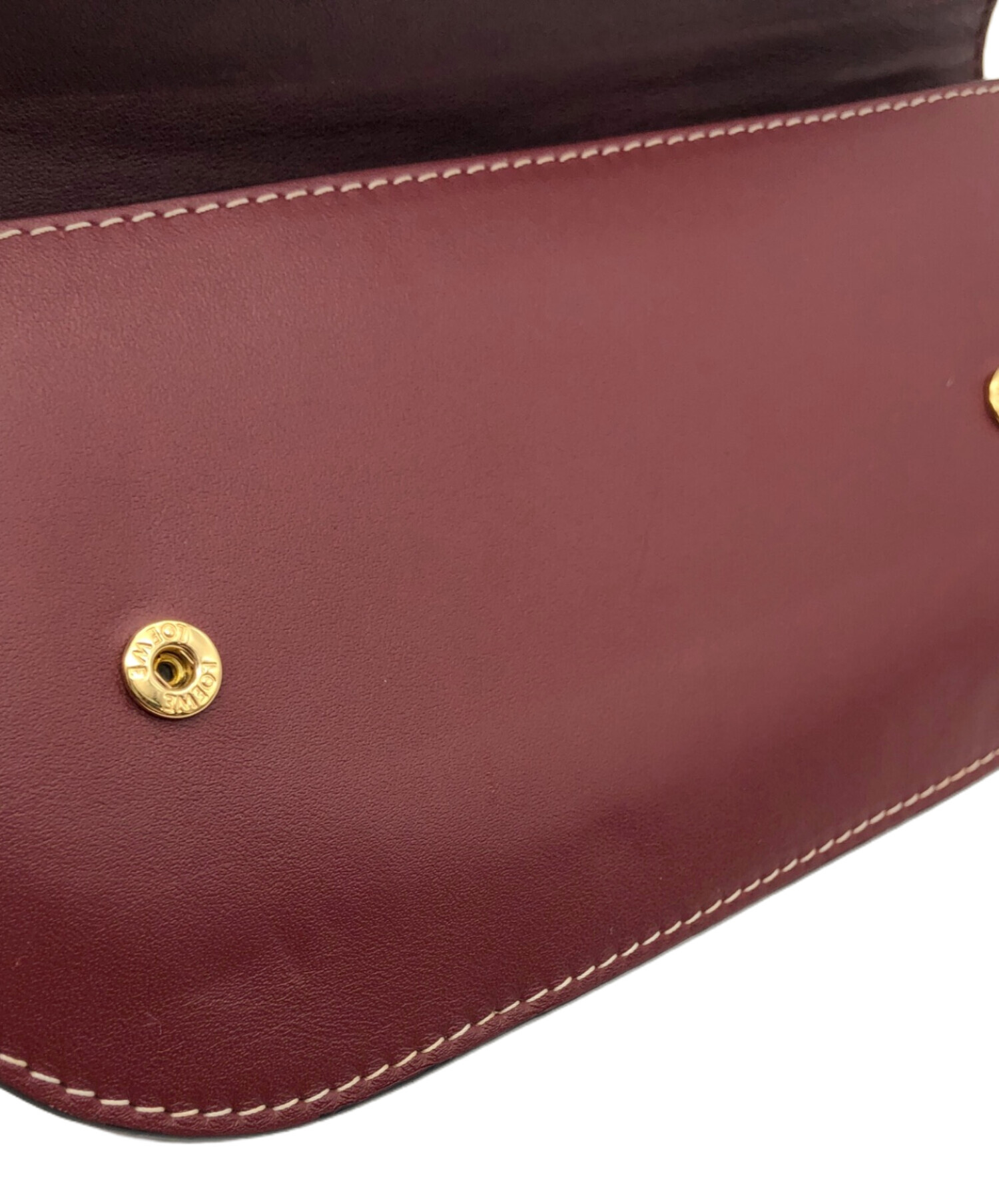 未使用品　LOEWE ロエベ ゲート ミニウォレット 中古・古着通販】LOEWE (ロエベ) カーフレザー ゲート コンチネンタル