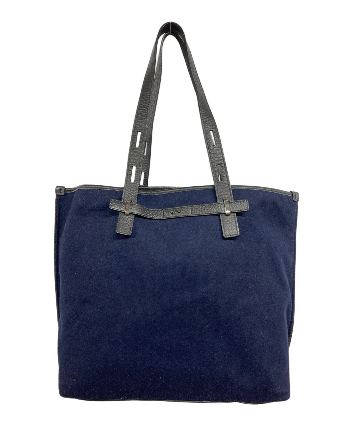 未使用に近い FURLA フルラ GIOVE トートバッグ ショルダーバッグ 中古・古着通販】FURLA (フルラ) Gioveトートバッグ ネイビー
