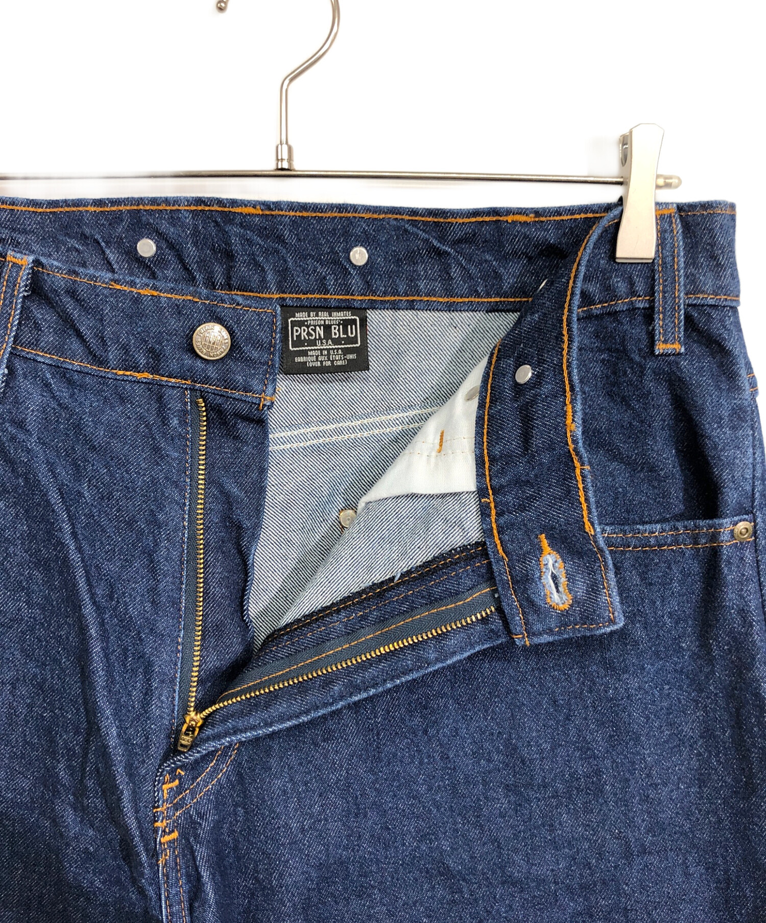 新品未使用級！プリズンブルー インディゴ デニムパンツ W38 中古・古着通販】PRSN BLU (プリズンブルース) デニムパンツ