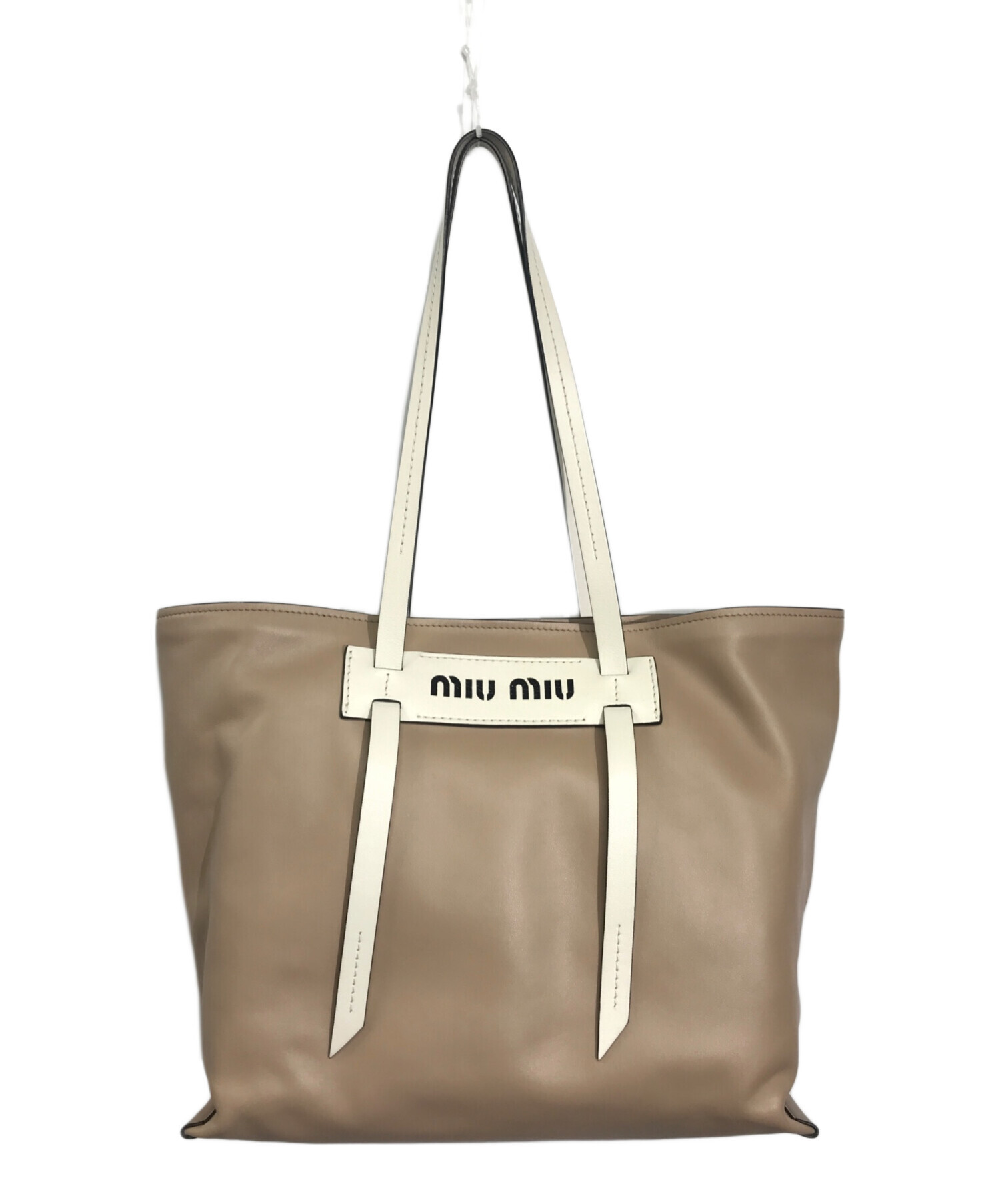 中古・古着通販】MIU MIU (ミュウミュウ) トートバッグ ベージュ
