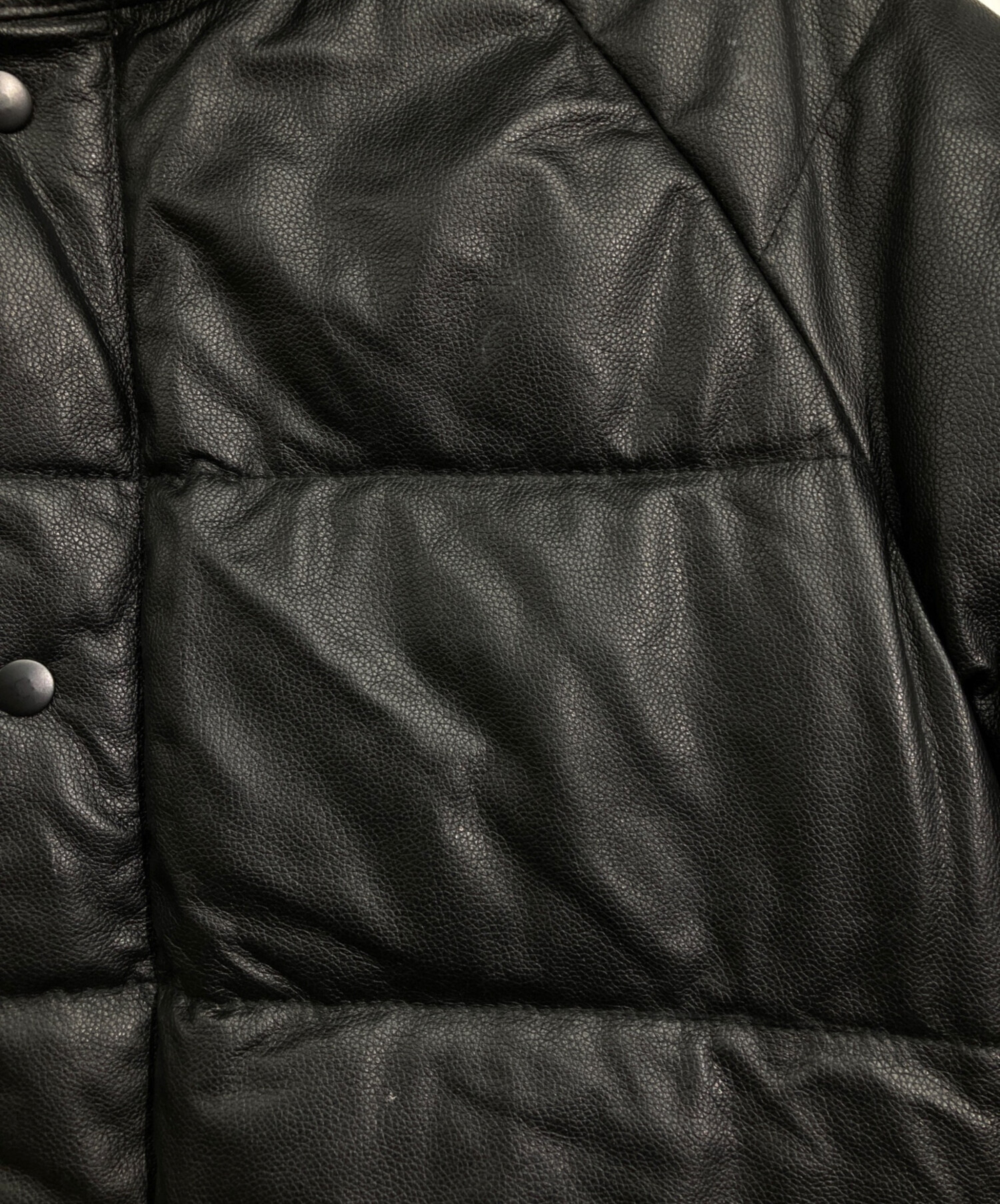 中古・古着通販】uaboni (ユアボニ) レザーダウンジャケット