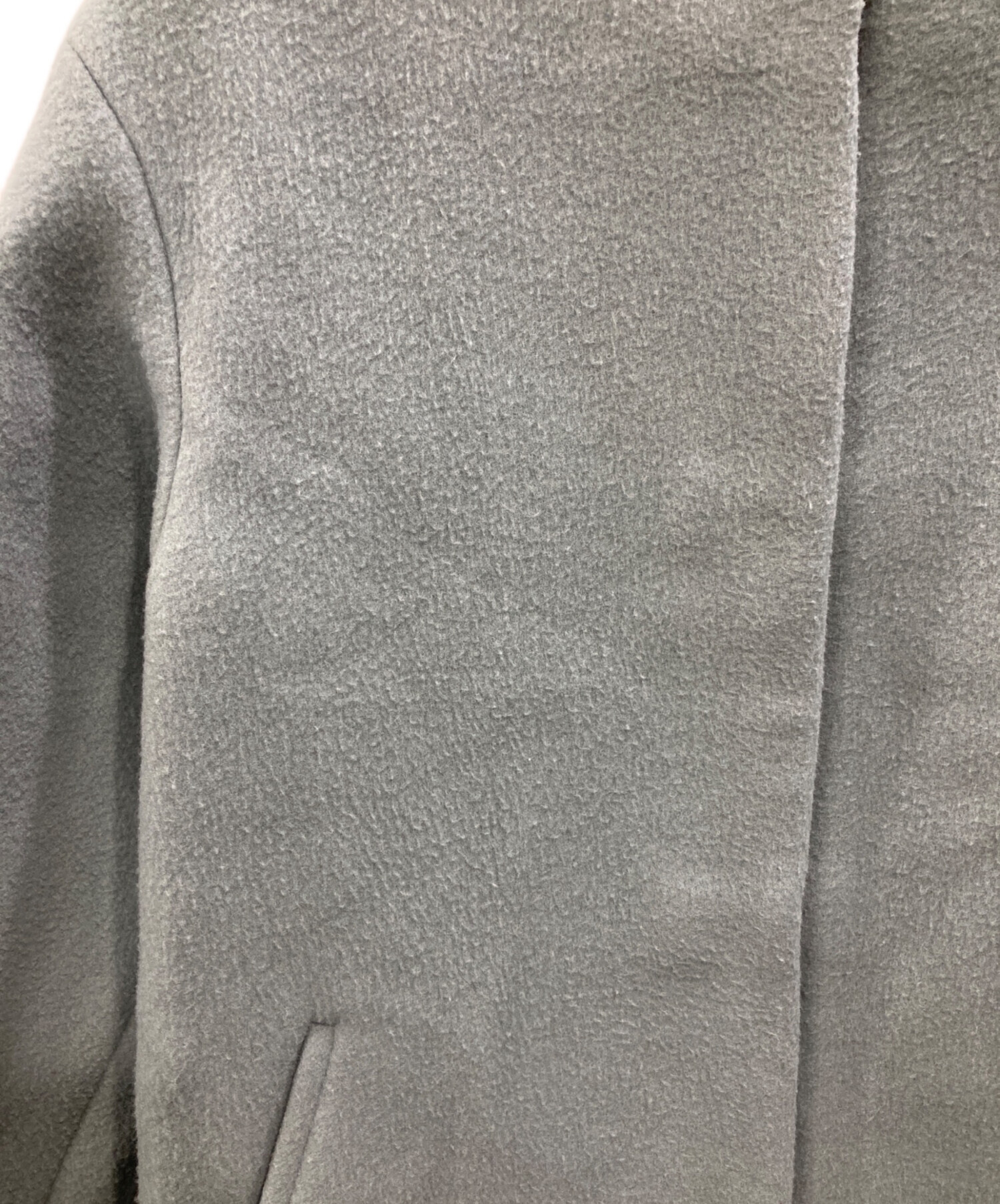 中古・古着通販】IENA (イエナ) ラムウールノーカラーコート ブルー