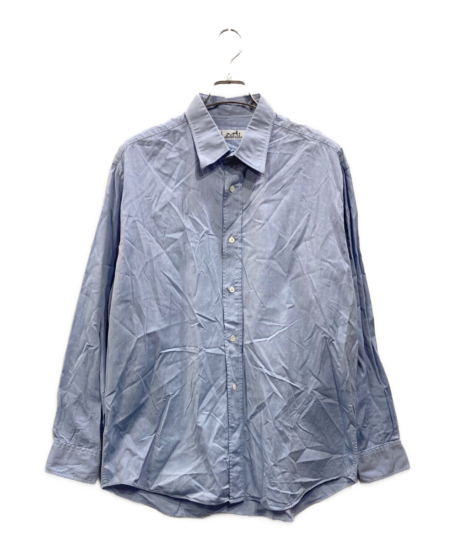 中古・古着通販】HERMES (エルメス) セリエボタンドレスシャツ ブルー