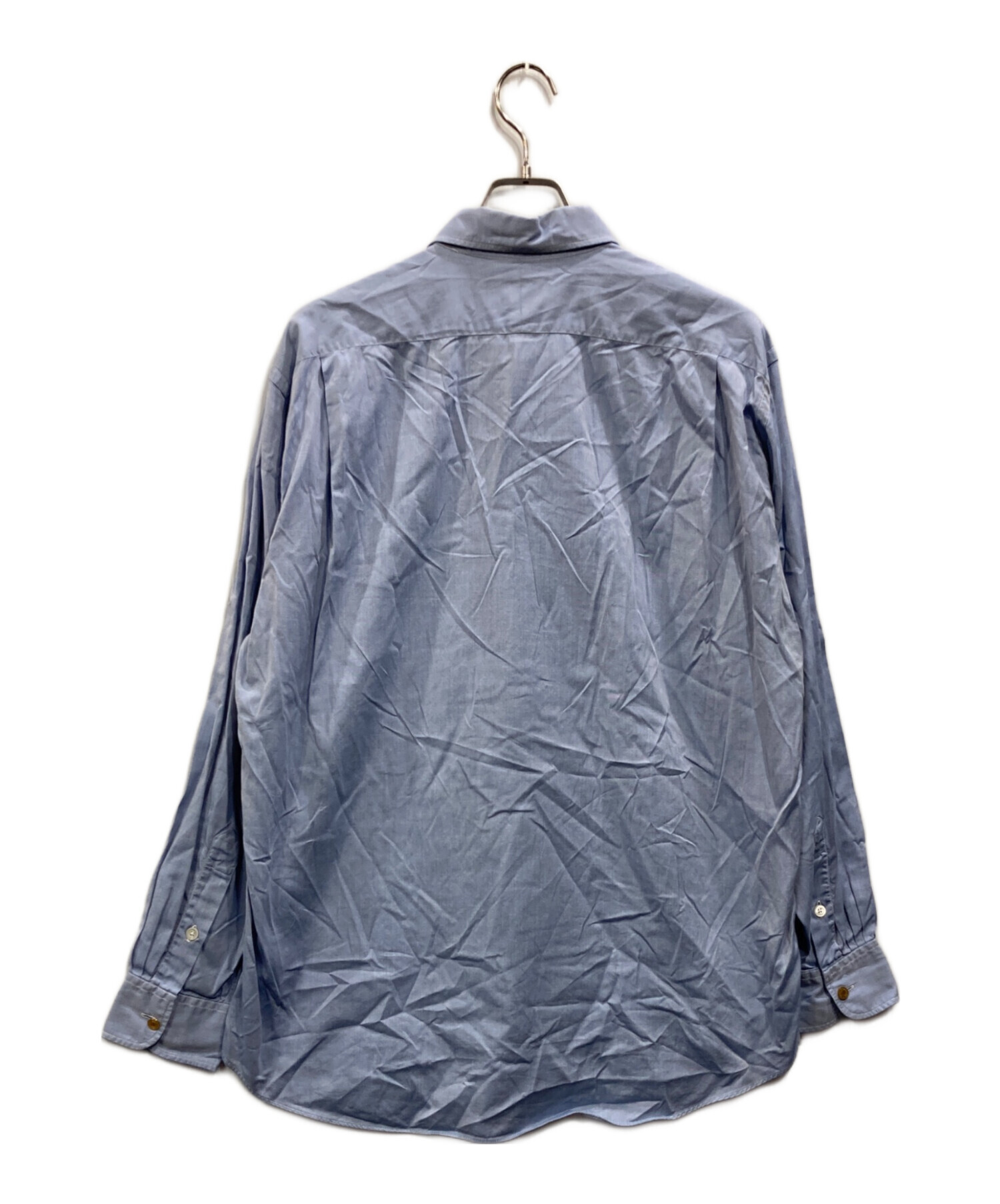 中古・古着通販】HERMES (エルメス) セリエボタンドレスシャツ ブルー