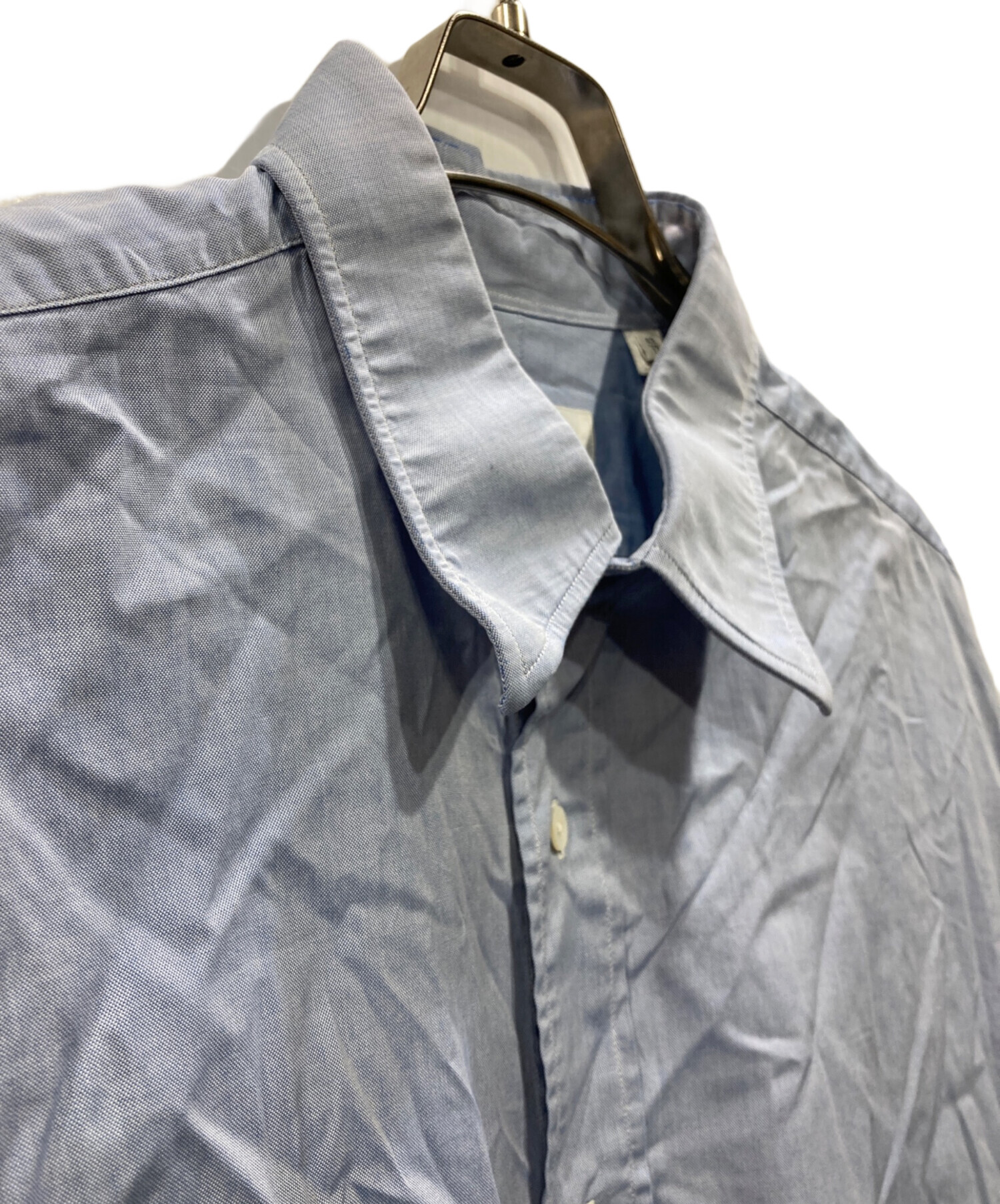 中古・古着通販】HERMES (エルメス) セリエボタンドレスシャツ ブルー