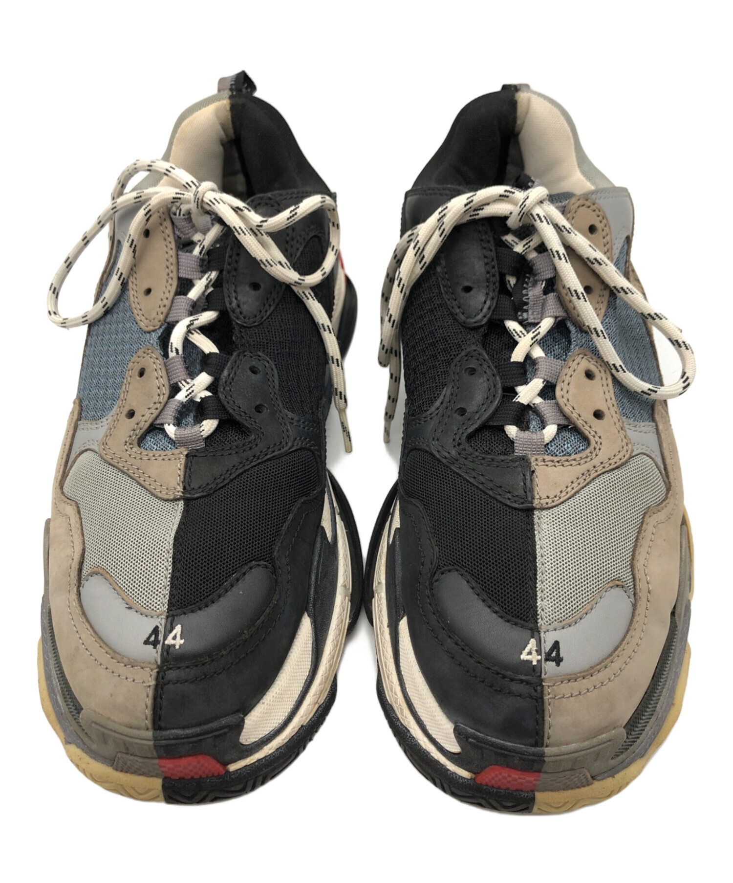 中古・古着通販】BALENCIAGA (バレンシアガ) TRIPLE S ブラック サイズ 