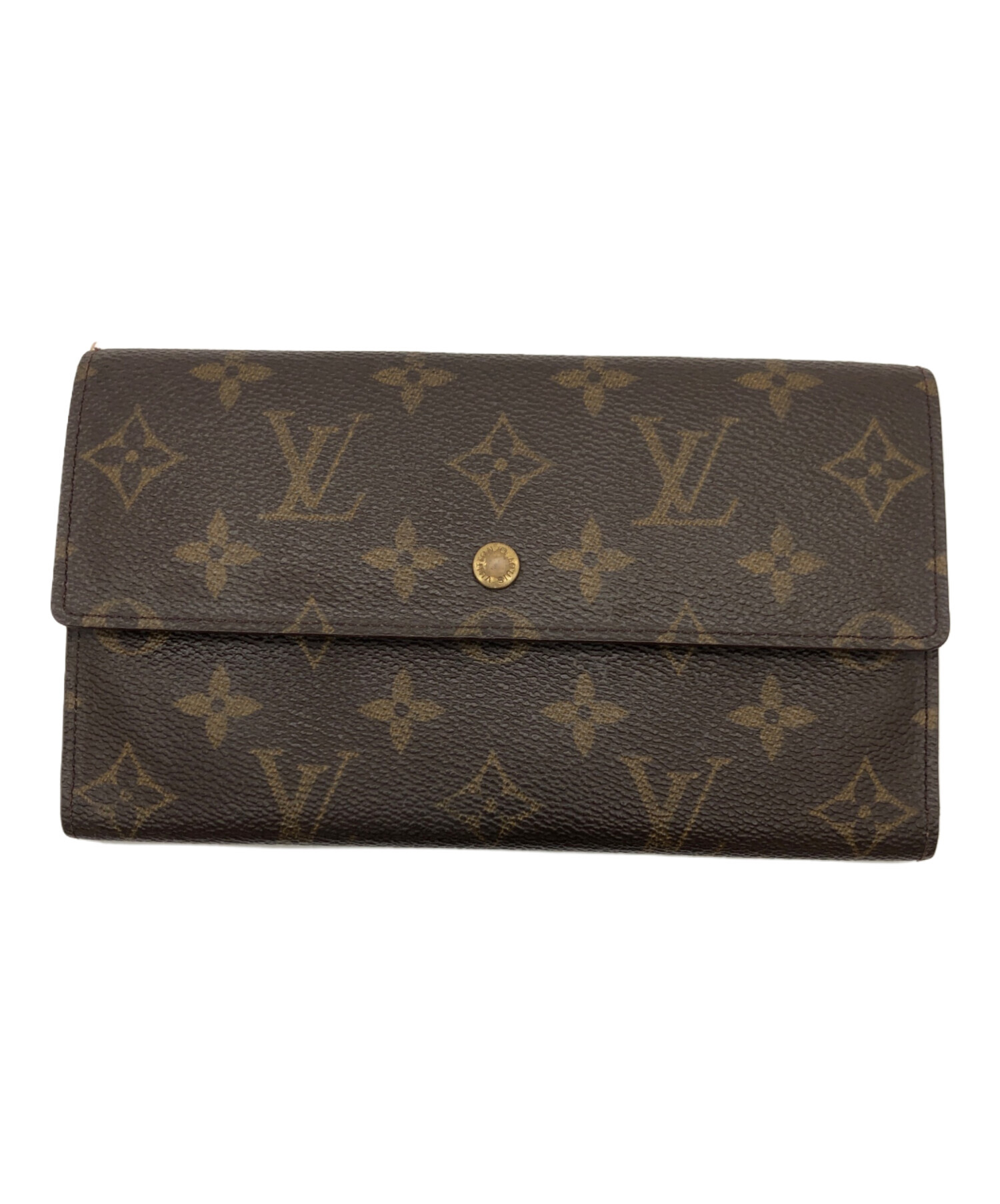 中古・古着通販】LOUIS VUITTON (ルイ ヴィトン) 長財布 ブラウン 