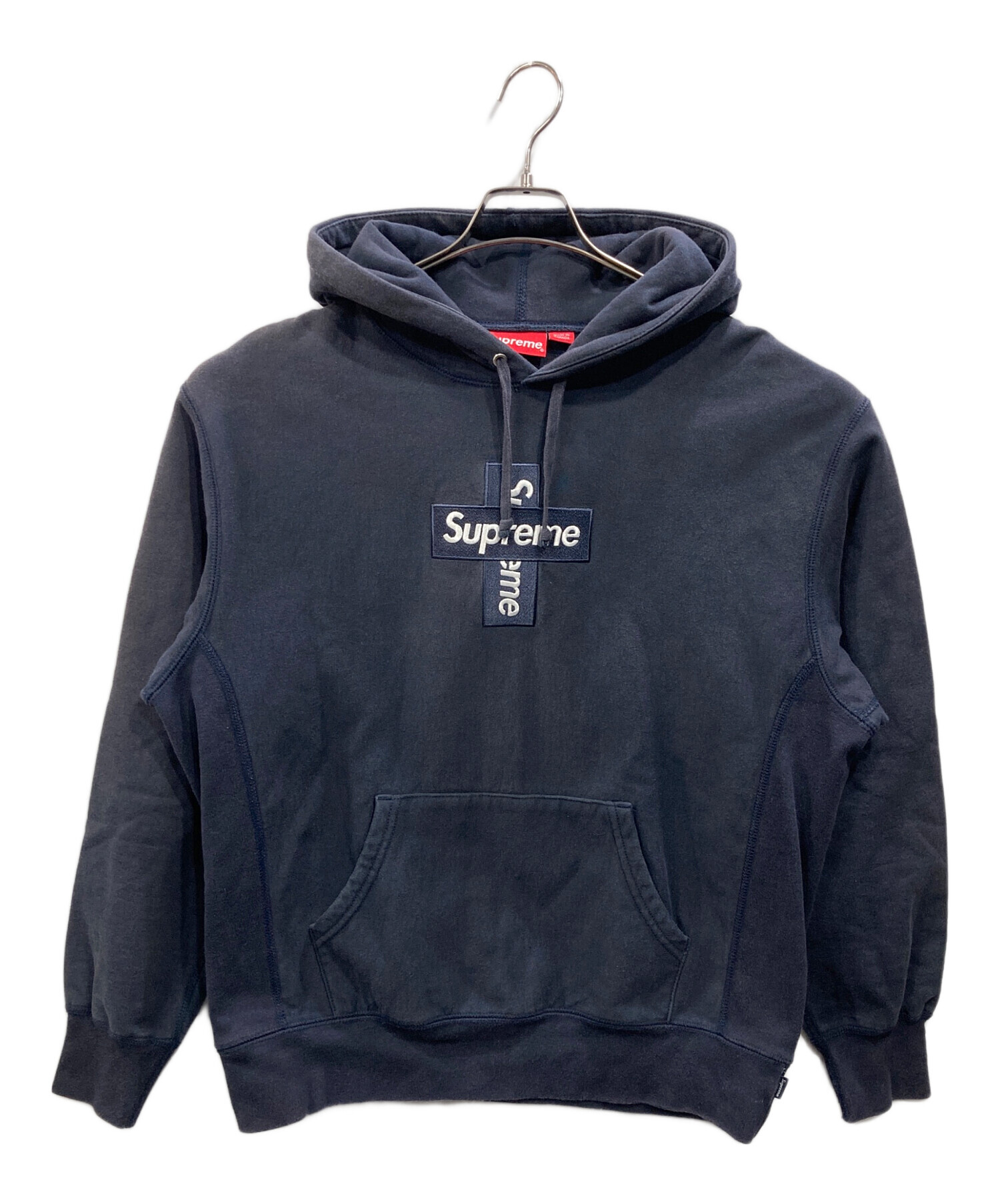 中古・古着通販】SUPREME (シュプリーム) cross box logo hooded