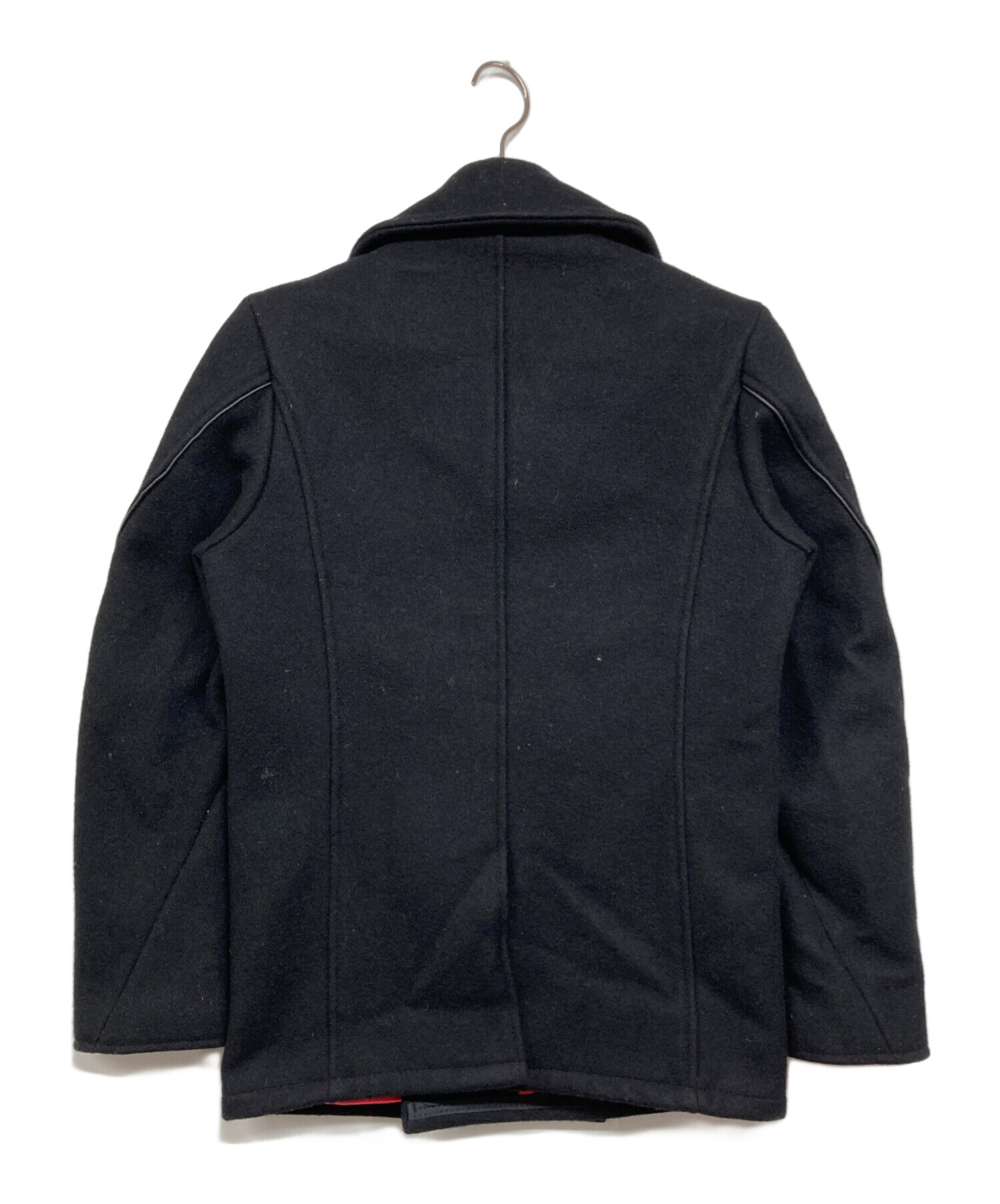 中古・古着通販】Schott (ショット) メルトンPコート ブラック サイズ