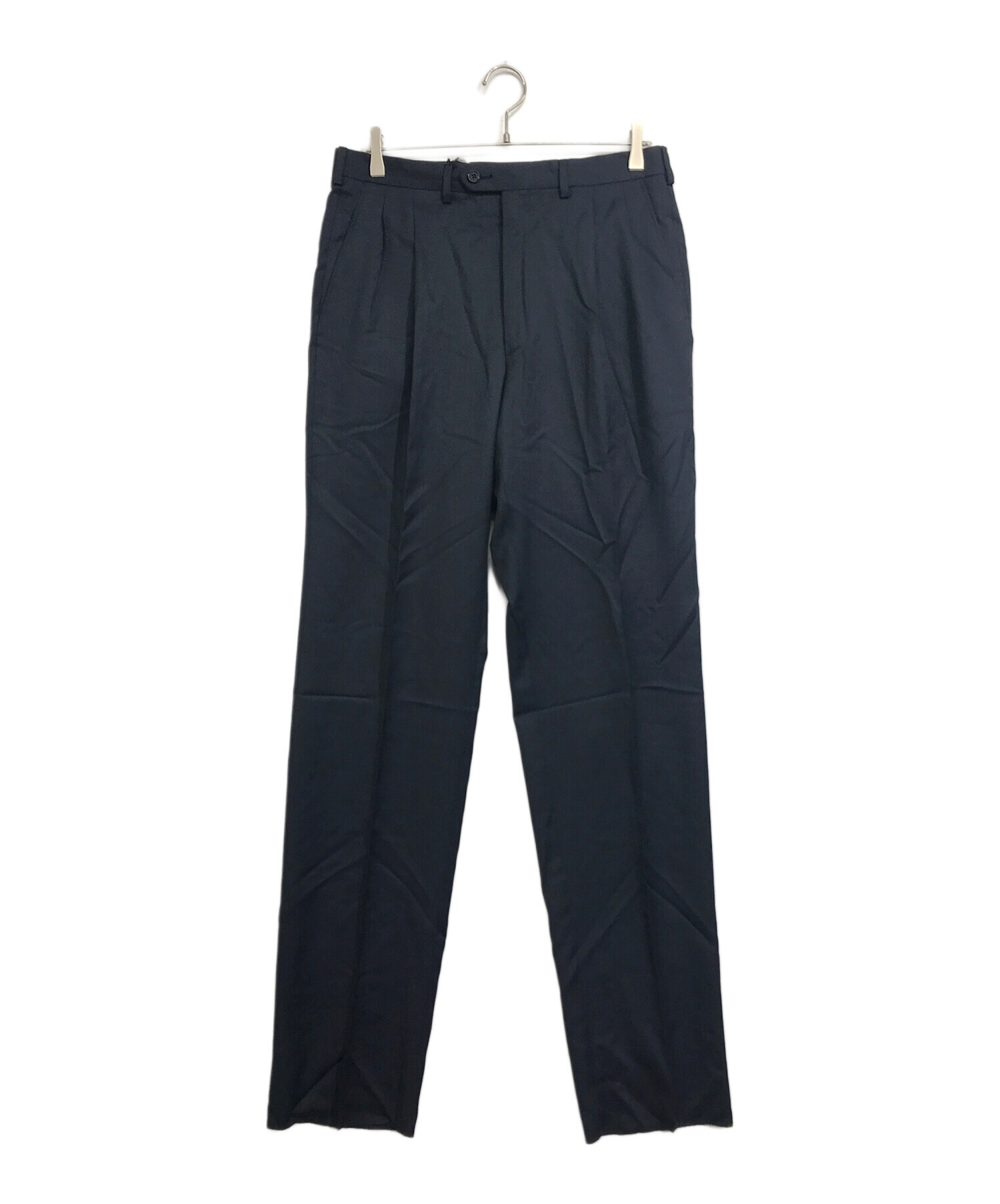 中古・古着通販】FENDI (フェンディ) ツータックスラックス ネイビー 