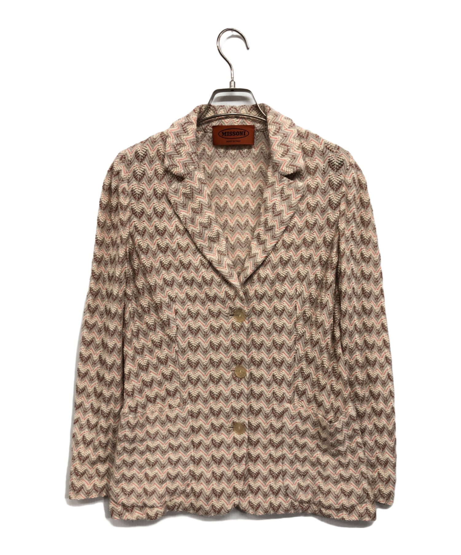 中古・古着通販】MISSONI (ミッソーニ) テーラードジャケット オレンジ 