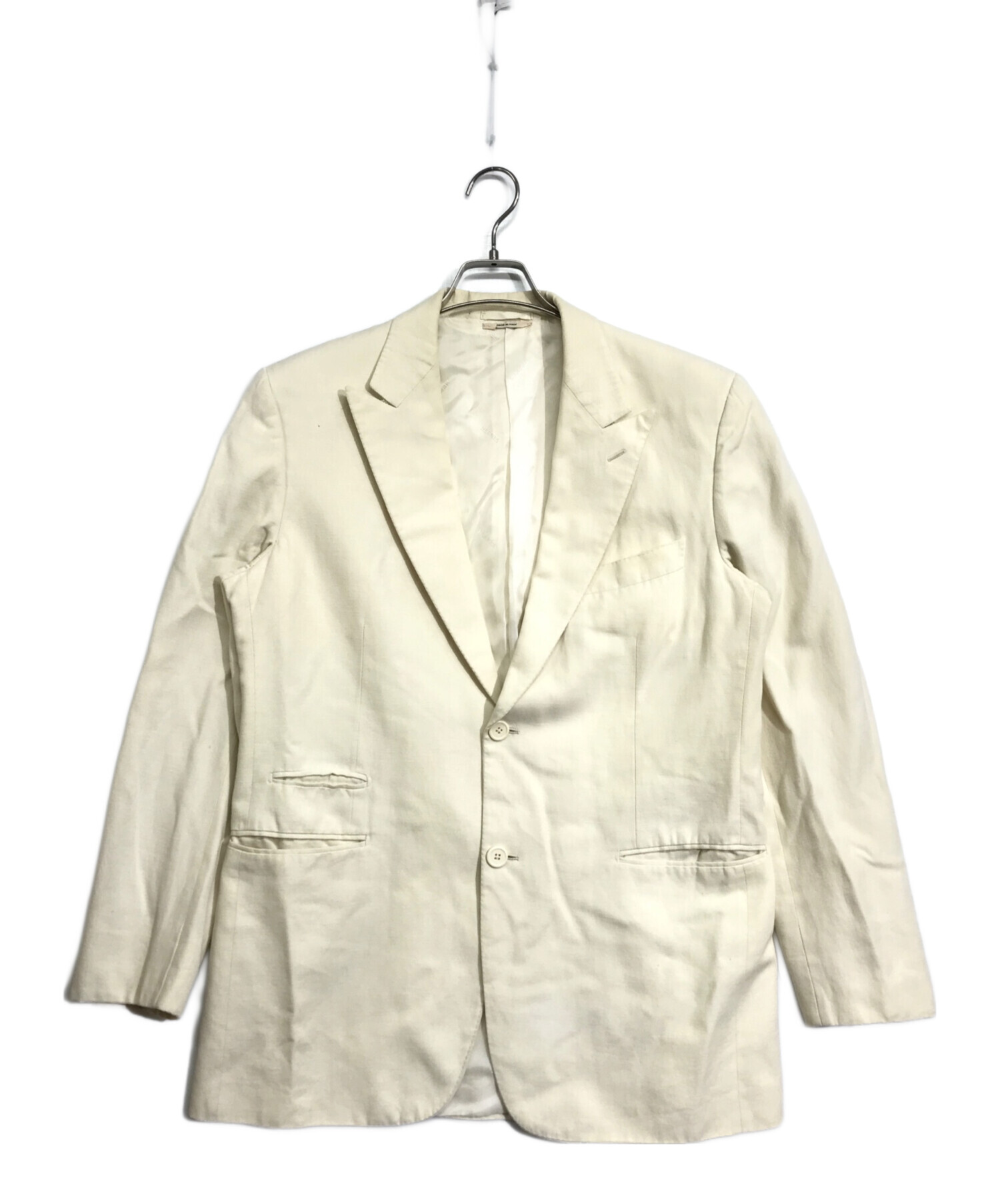 中古・古着通販】HERMES (エルメス) テーラードジャケット アイボリー