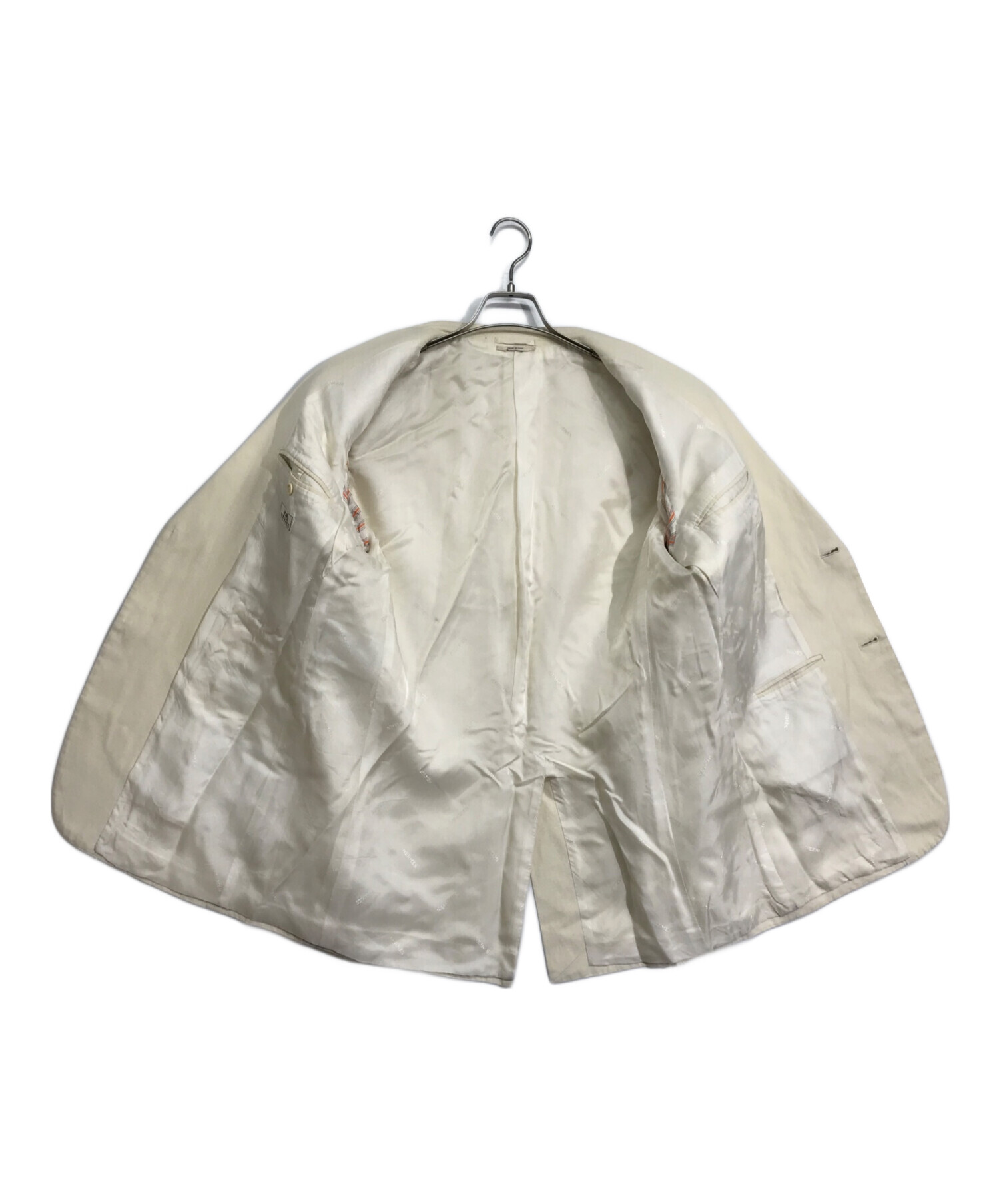 中古・古着通販】HERMES (エルメス) テーラードジャケット アイボリー