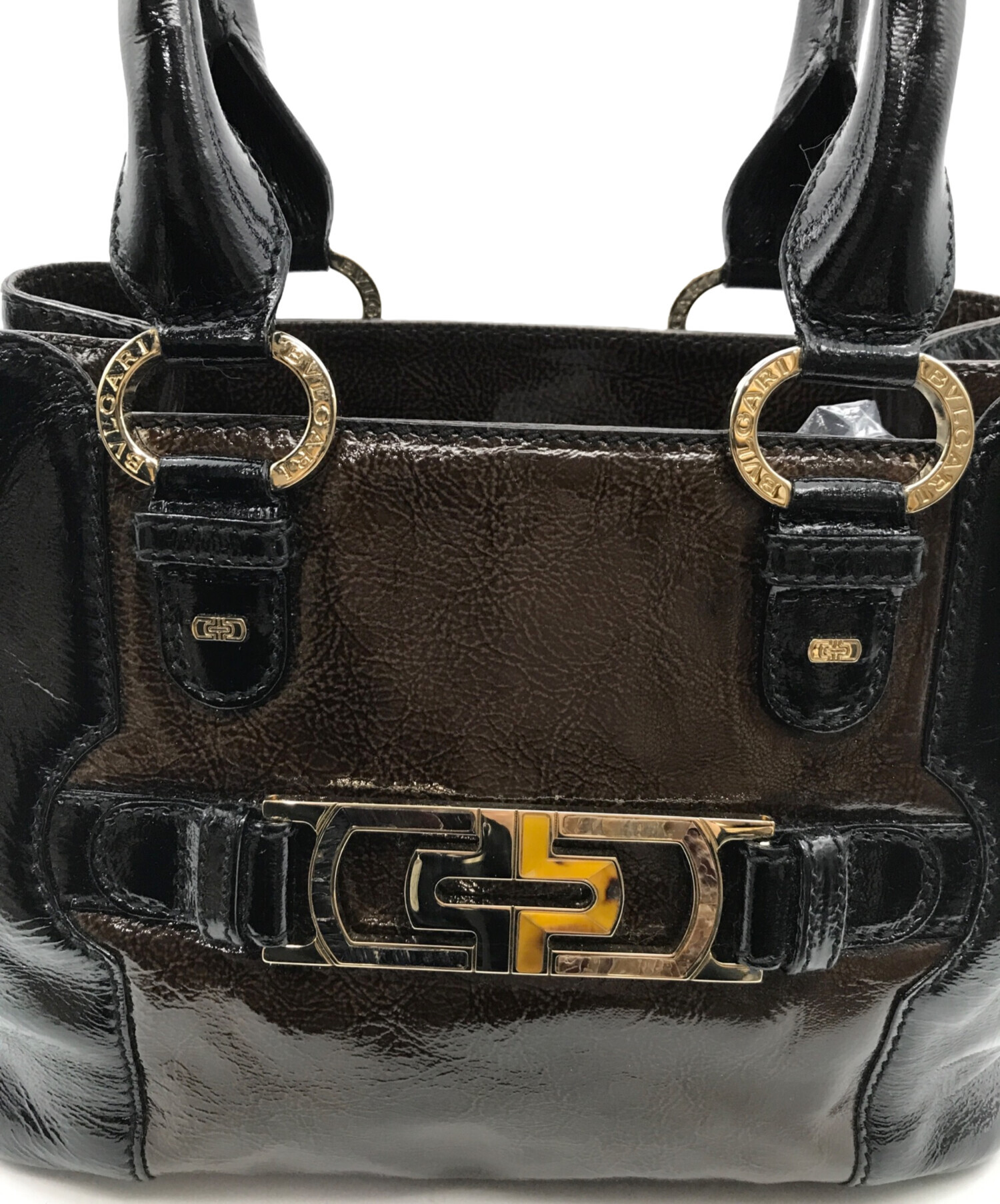 中古・古着通販】BVLGARI (ブルガリ) パレンテシエナメルハンドバッグ 