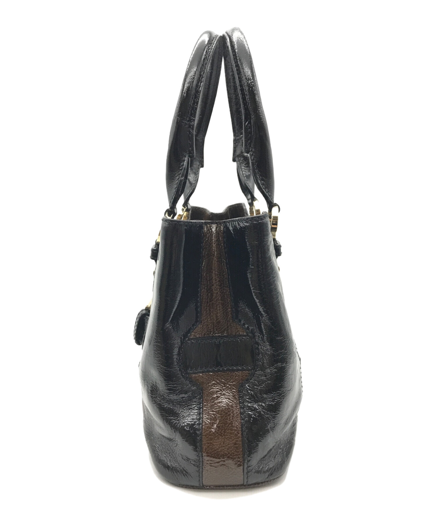 中古・古着通販】BVLGARI (ブルガリ) パレンテシエナメルハンドバッグ 